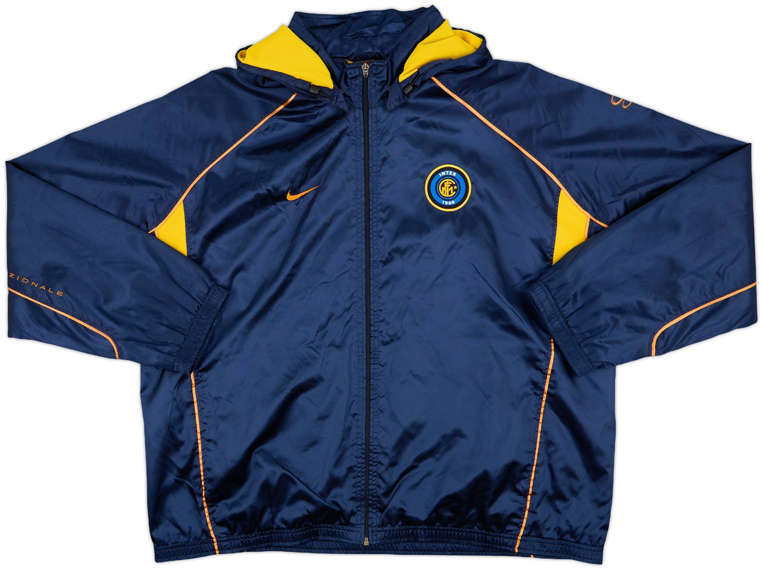 2001-02 Inter Milan Nike Hooded Track Jacket - 9/10 - (XL)