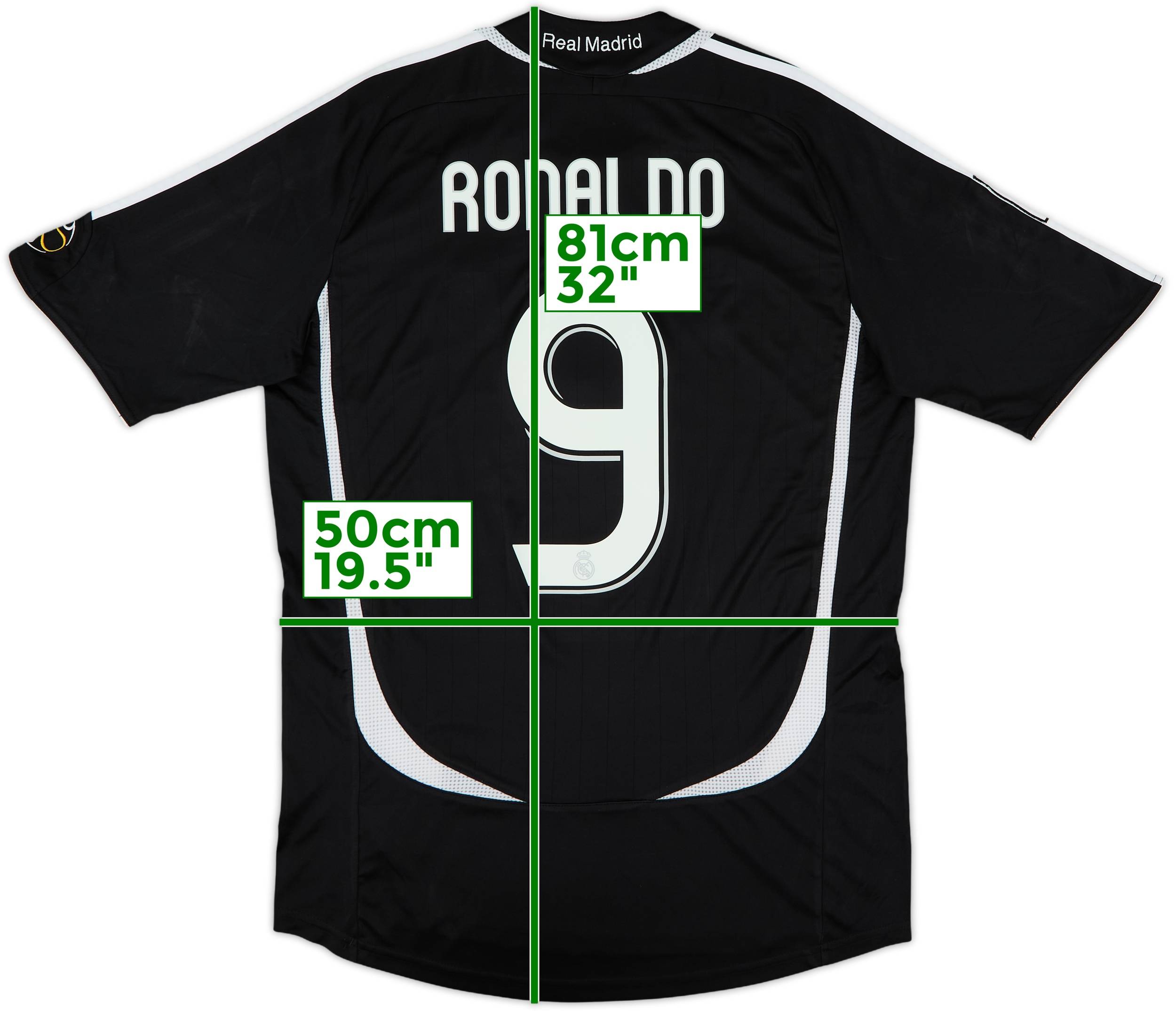 2006-07 Real Madrid Away Shirt Ronaldo #9 - 6/10 - (M)