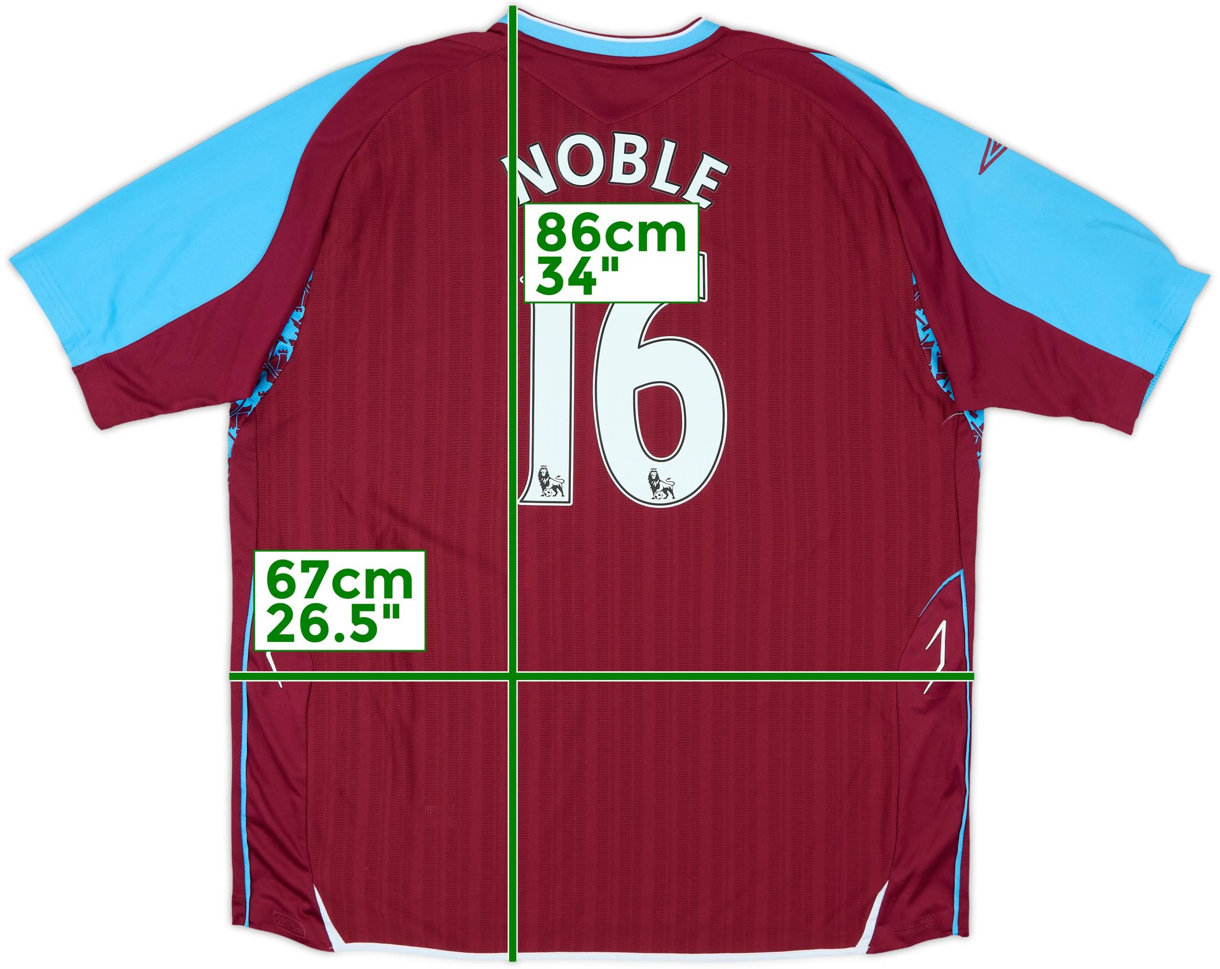2016-17 West Ham Home Shirt - 6/10 - (L)