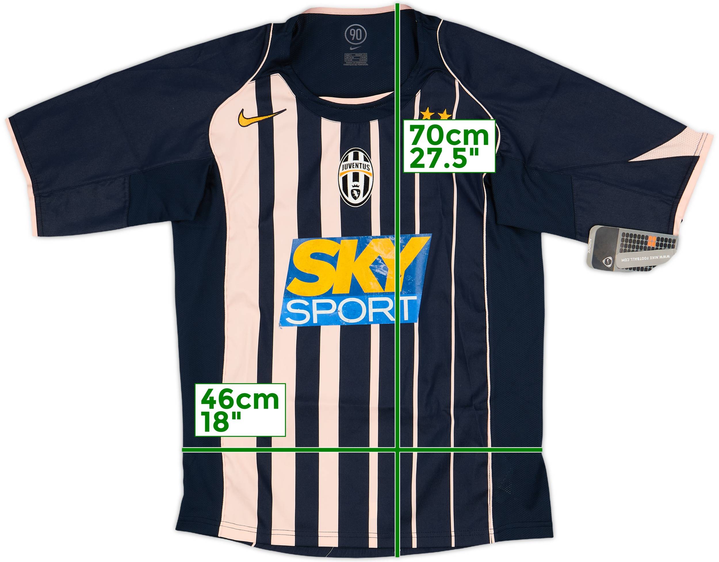 Nike Juventus FC 04/05 Away Serie-A Player Soccer Jersey