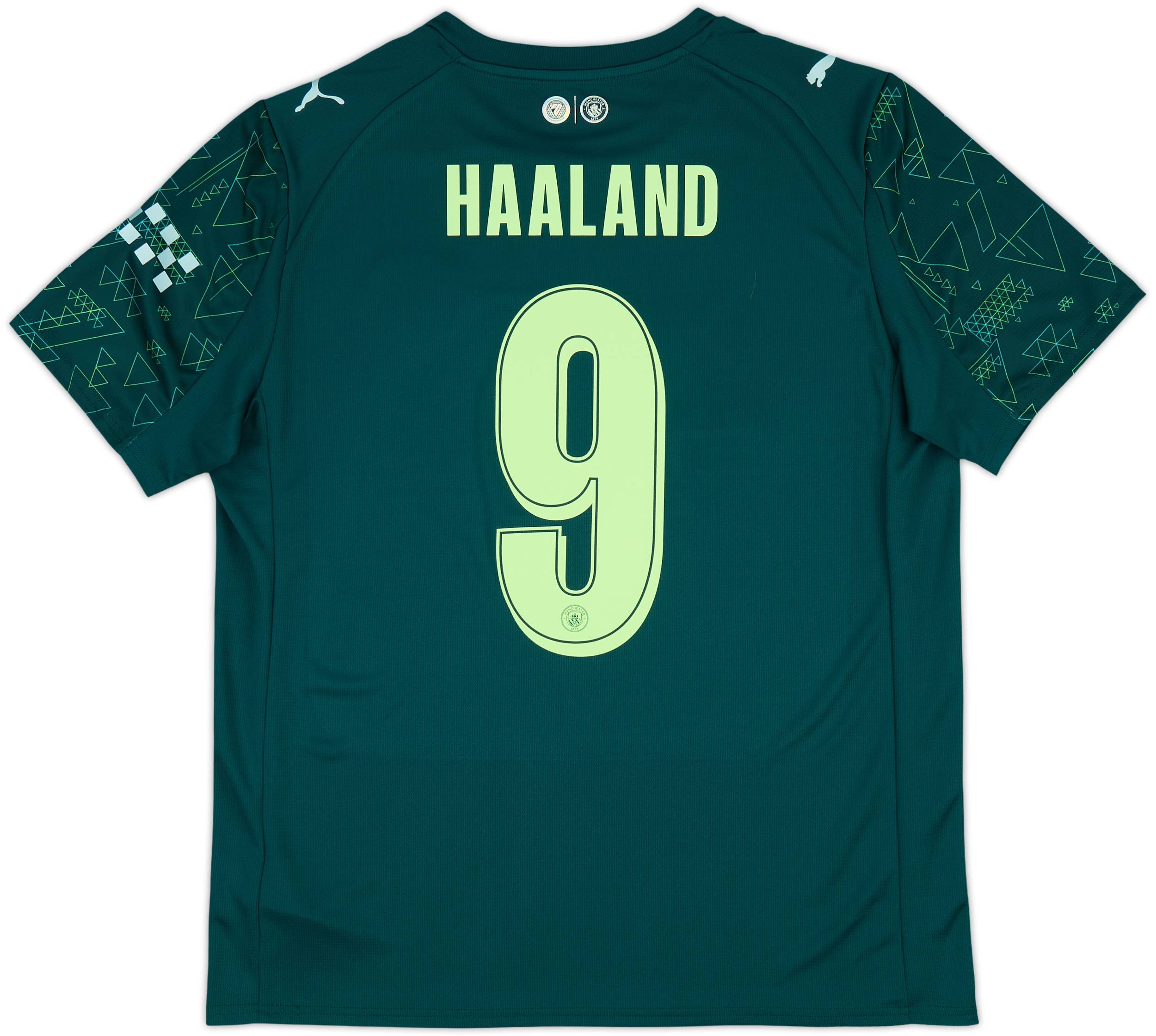 25/26 シーズン-マンチェスター・シティ PL仕様HAALAND Lサイズ マンチェスター・シティ 2025/26 ズ ホームユニフォーム