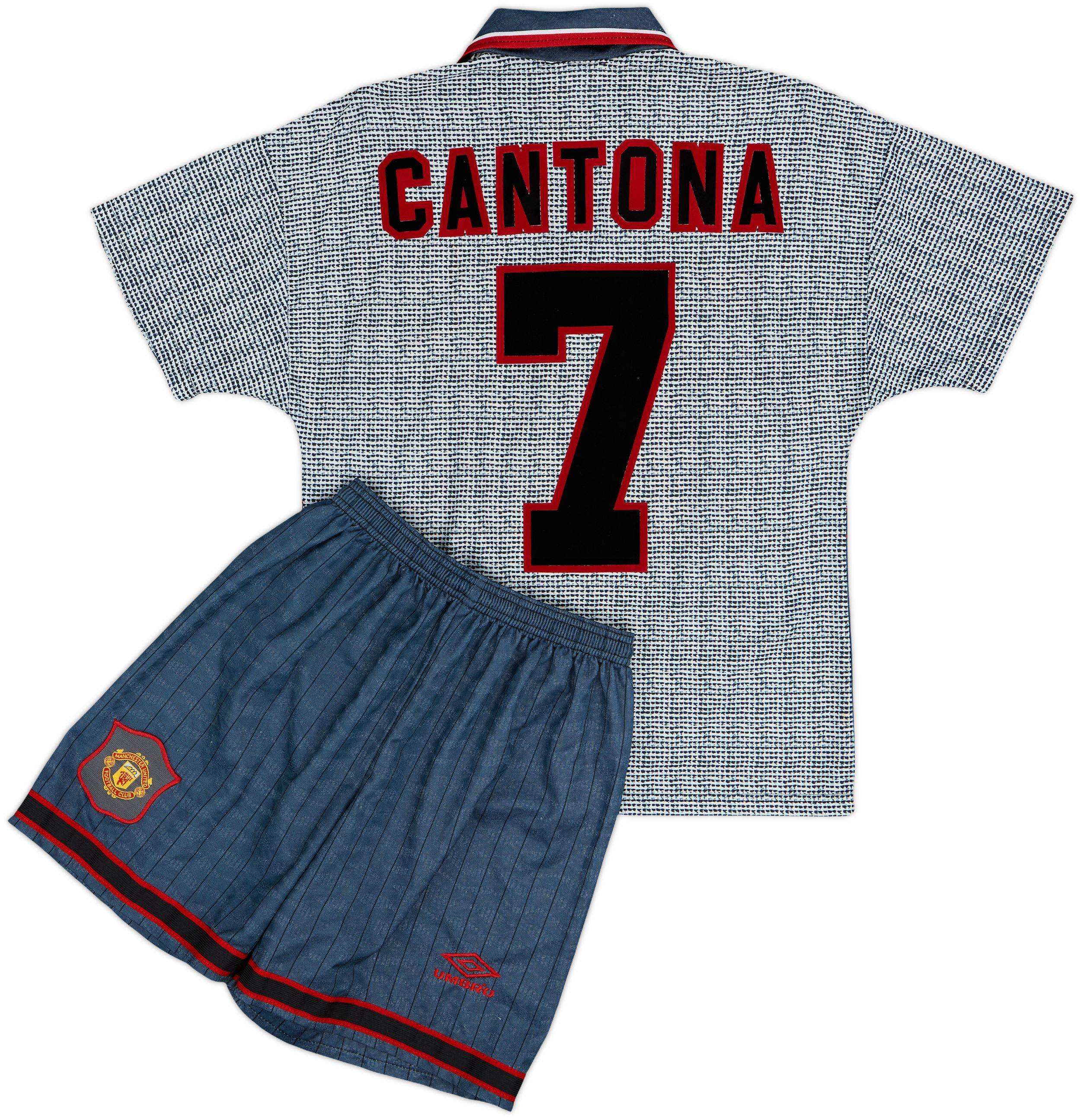 1995-96 Manchester United Away Shirt & Shorts Cantona #7 - 9/10