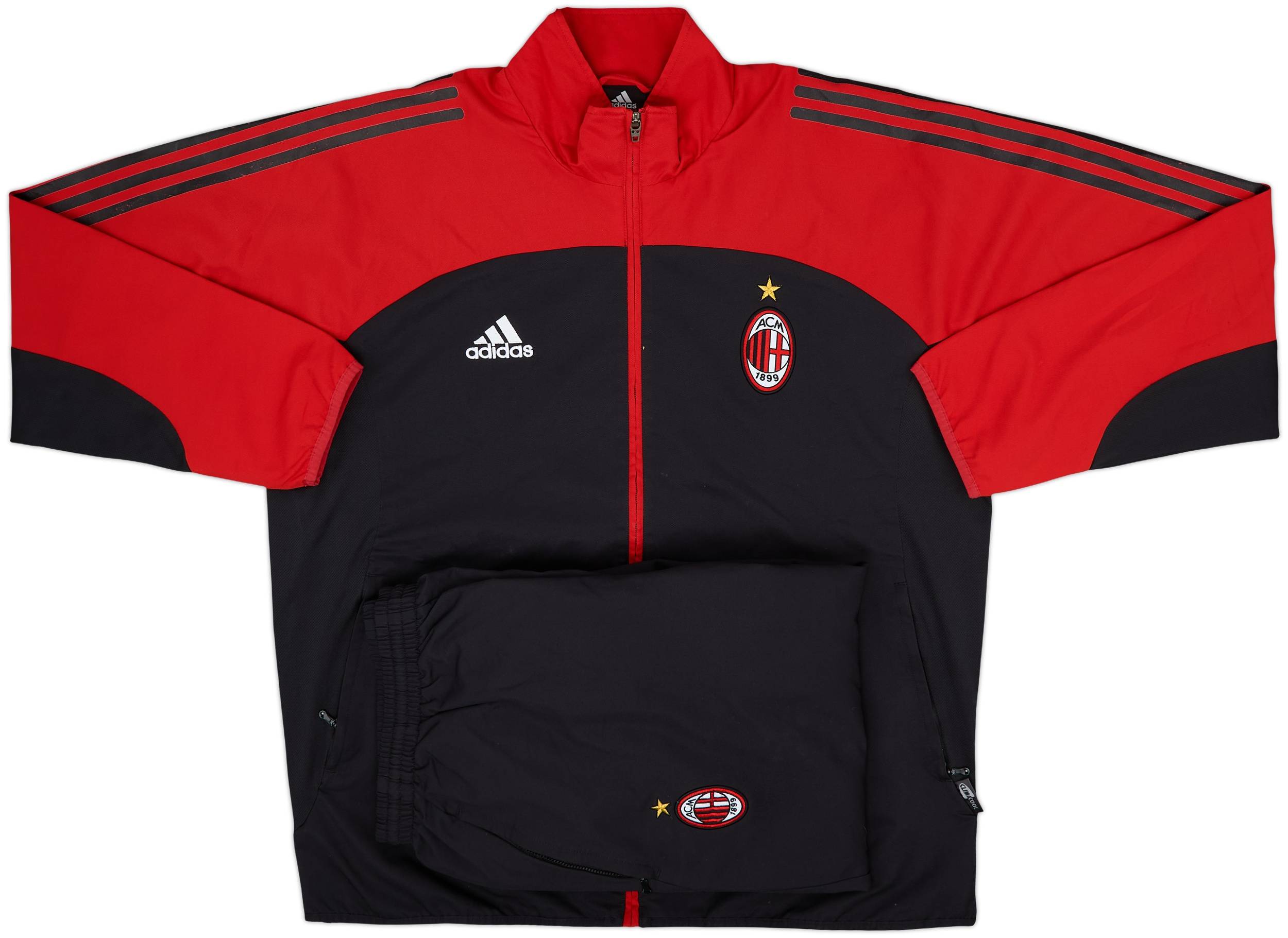 2002-03 AC Milan adidas Tracksuit - 7/10 - (L)