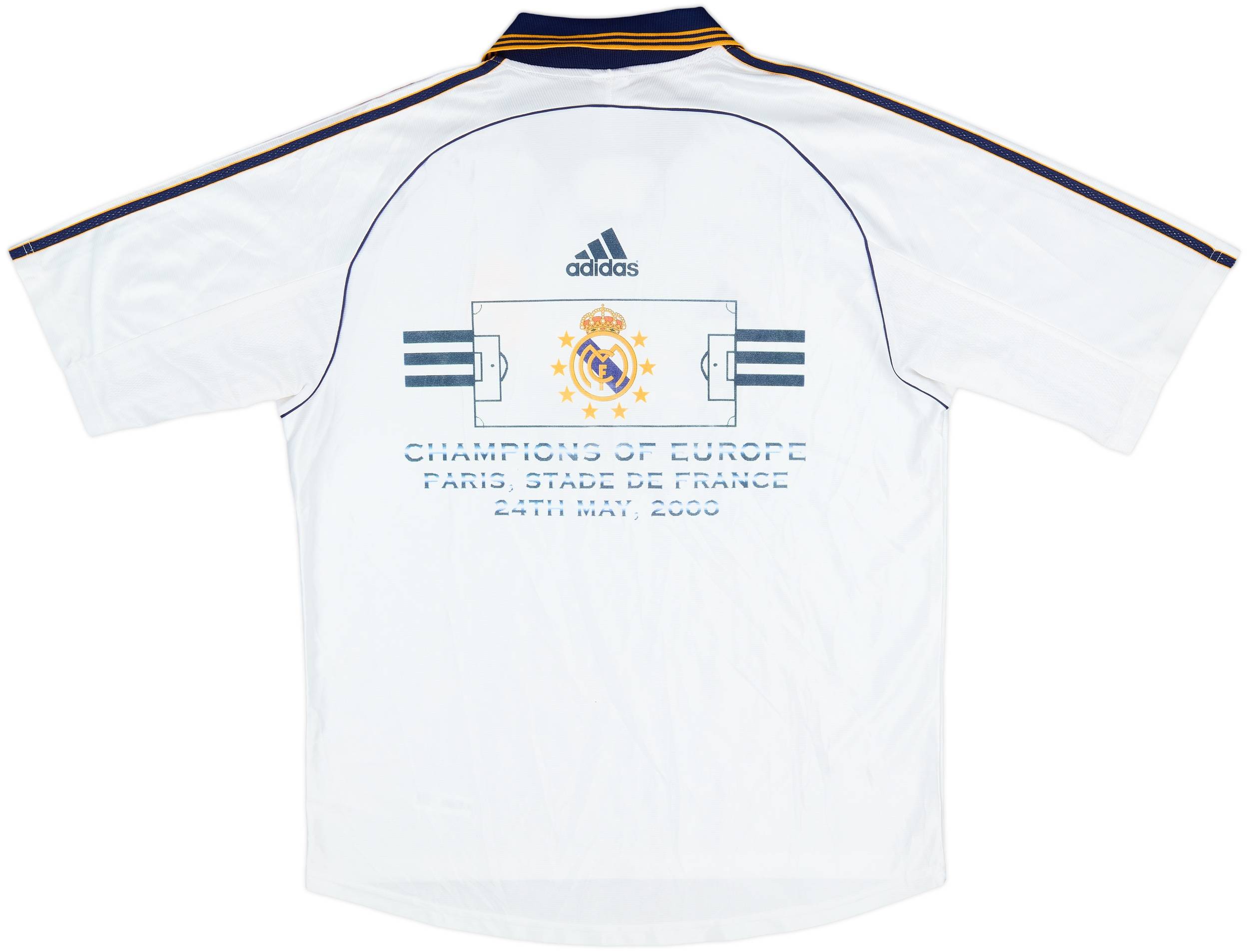 REAL MADRID 1998-00 HOME FOOTBALL SHIRT ADIDAS CAMISETA