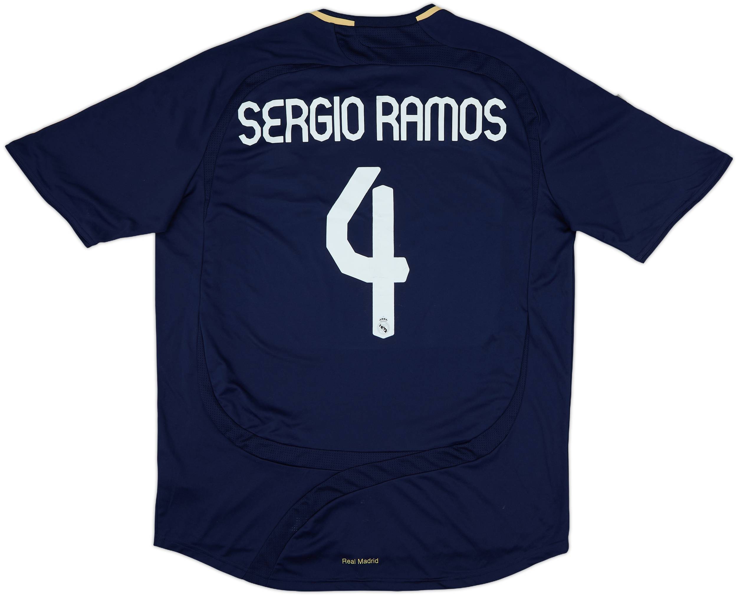 2012/13 Real Madrid Away Jersey #4 Sergio Ramos XL Adidas