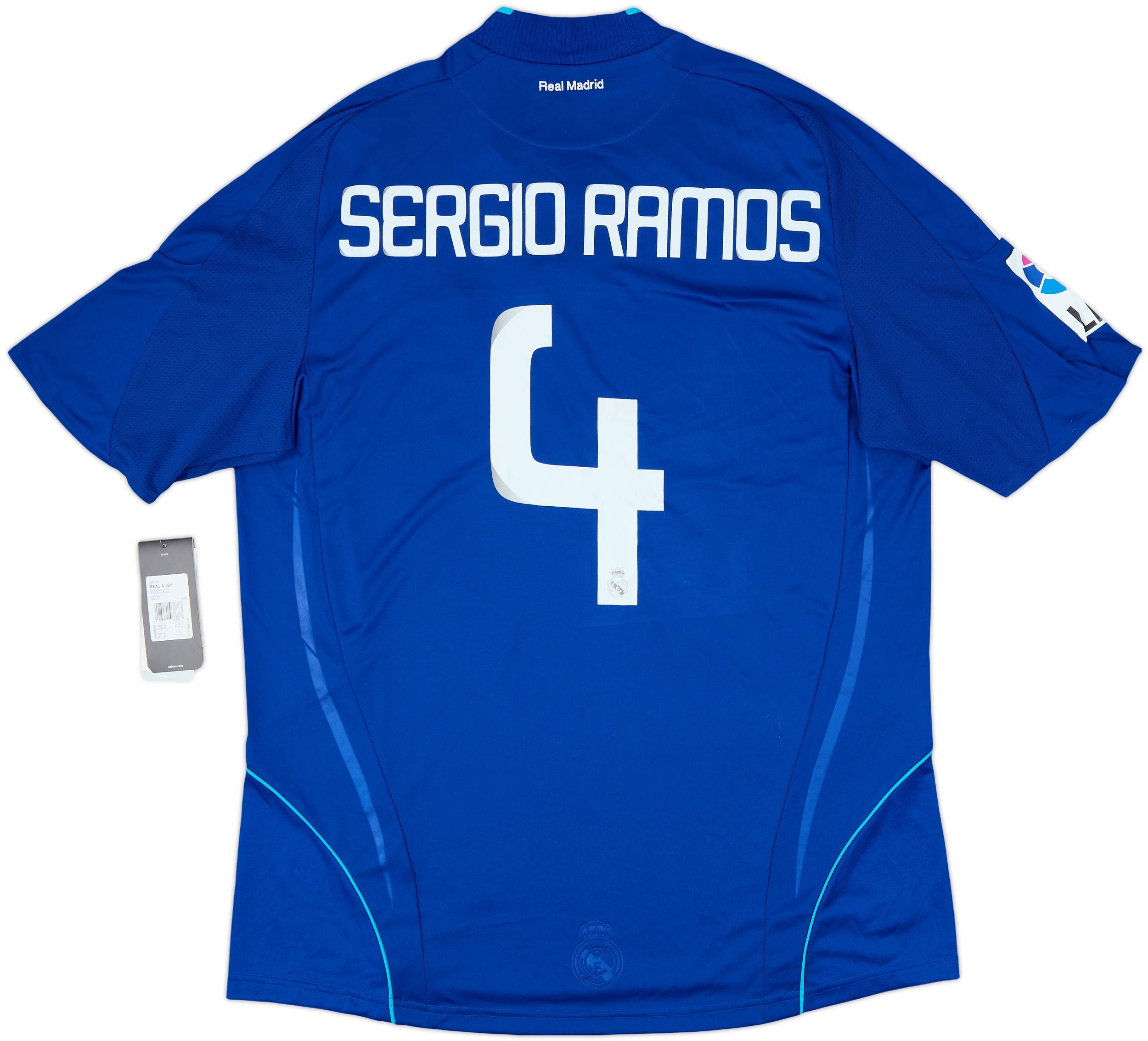 Ramos Real Madrid 2015 2016 Gray Away Long Sleeve Jersey