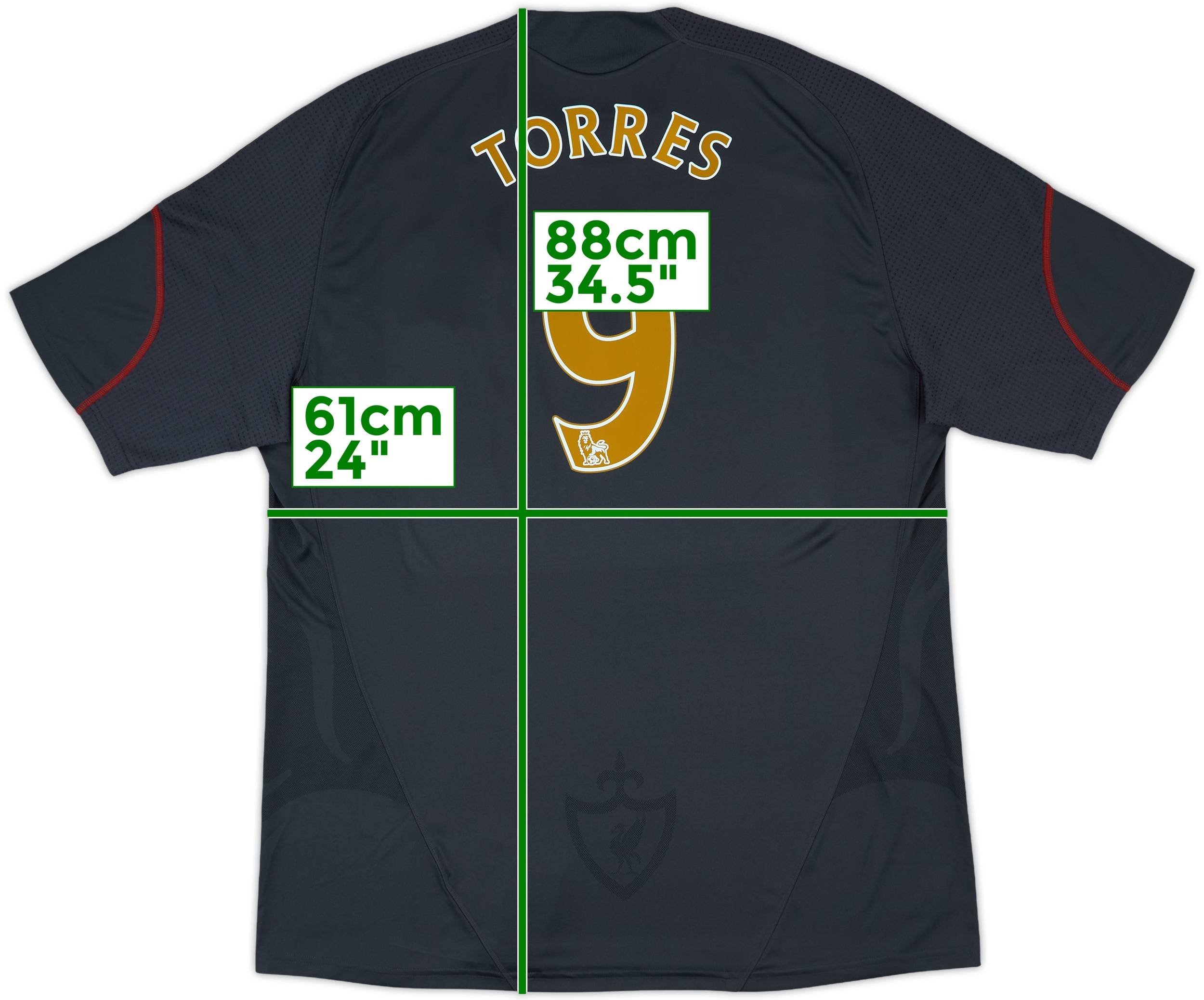 特別オファー 2009-10 Liverpool (XXL) #9 Torres Shirt Away ウェア