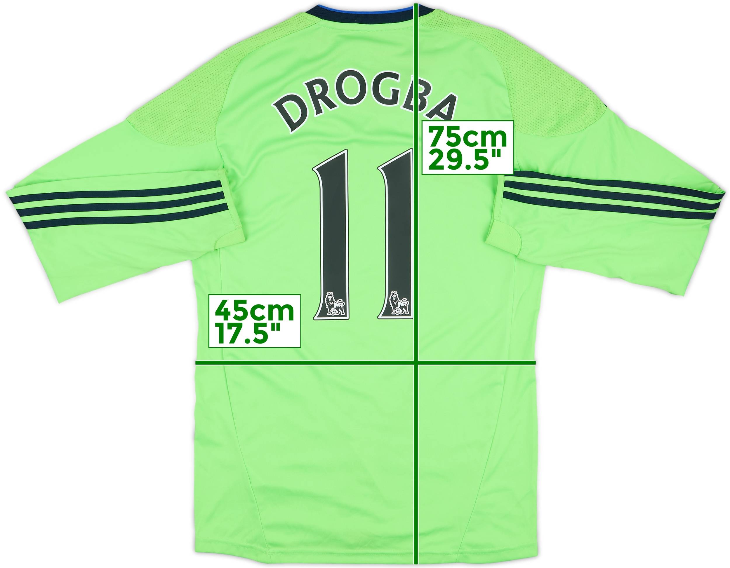 2010-11 Chelsea Third L/S Shirt Drogba #11 (S)
