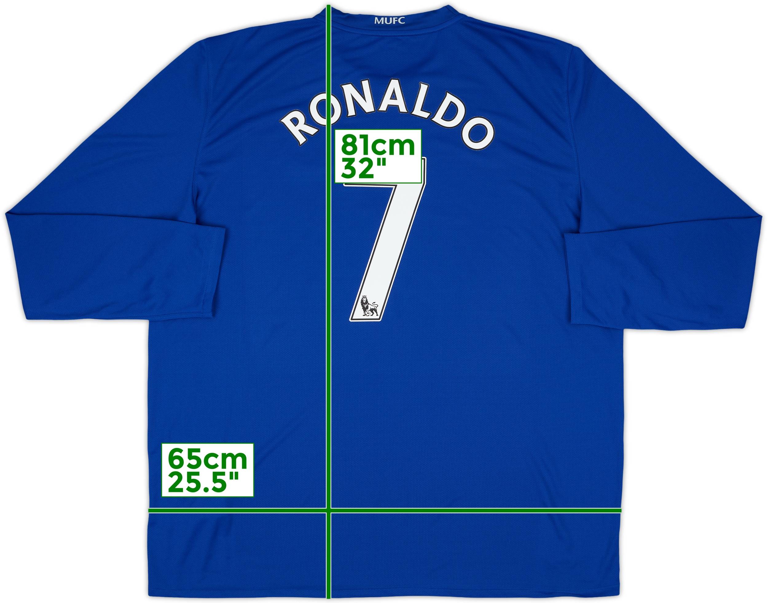 2007-09 Manchester United Home Shirt Ronaldo #7 - 8/10 - (3XL)