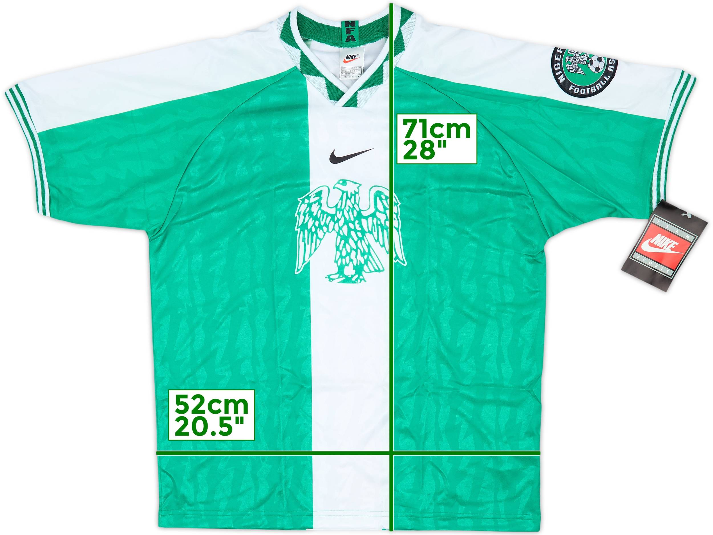 ナイジェリア　Nigeria 98’WC ユニフォー　NIKE ナイキ　Lサイズ ナイジェリア Nigeria 98'WC ユニフォー NIKE ナイキ Lサイズ