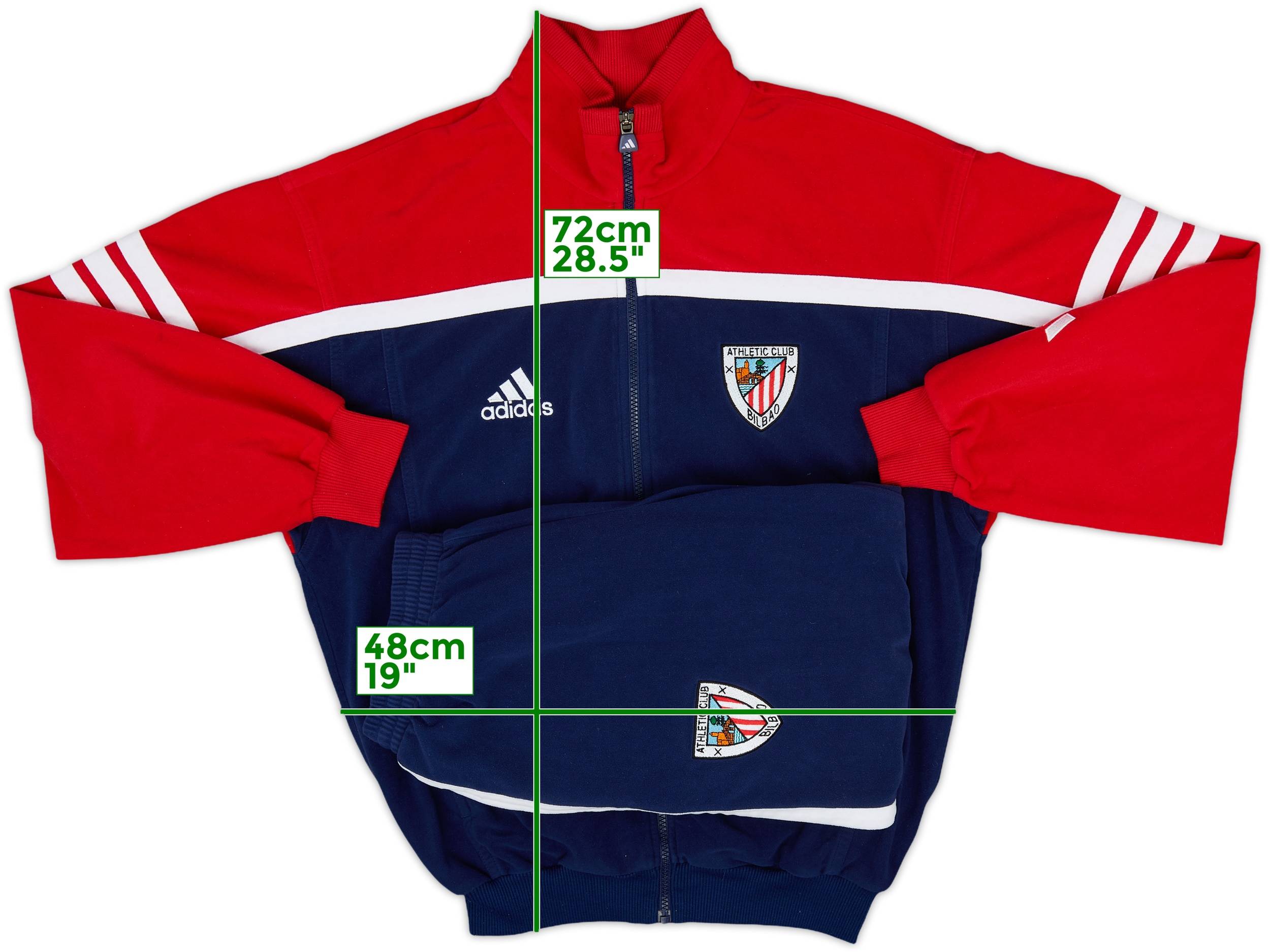 2000-01 Athletic Bilbao adidas Tracksuit - 9/10 - (S)