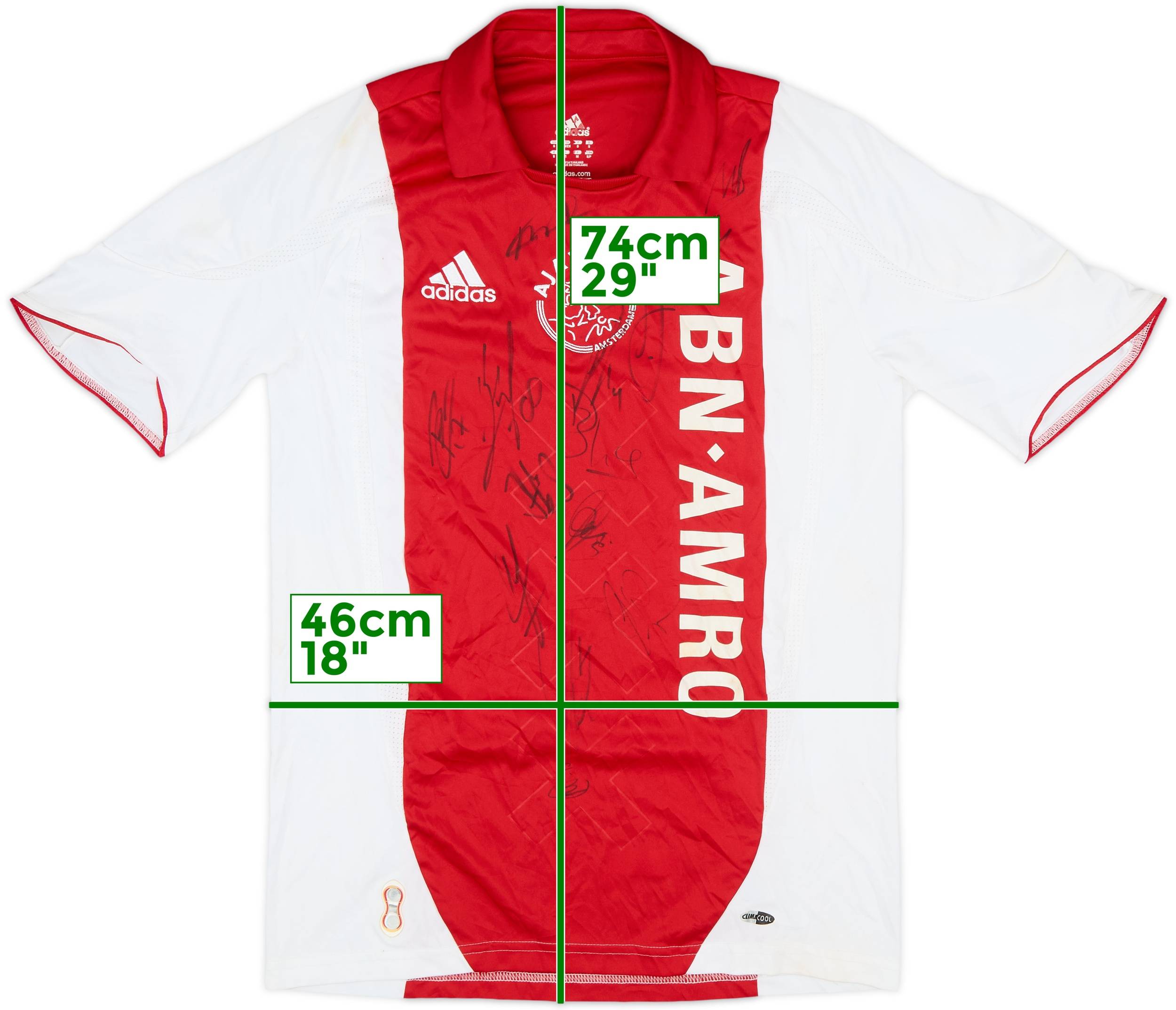 2007-08 Ajax Signed Home Shirt - 8/10 - (S)
