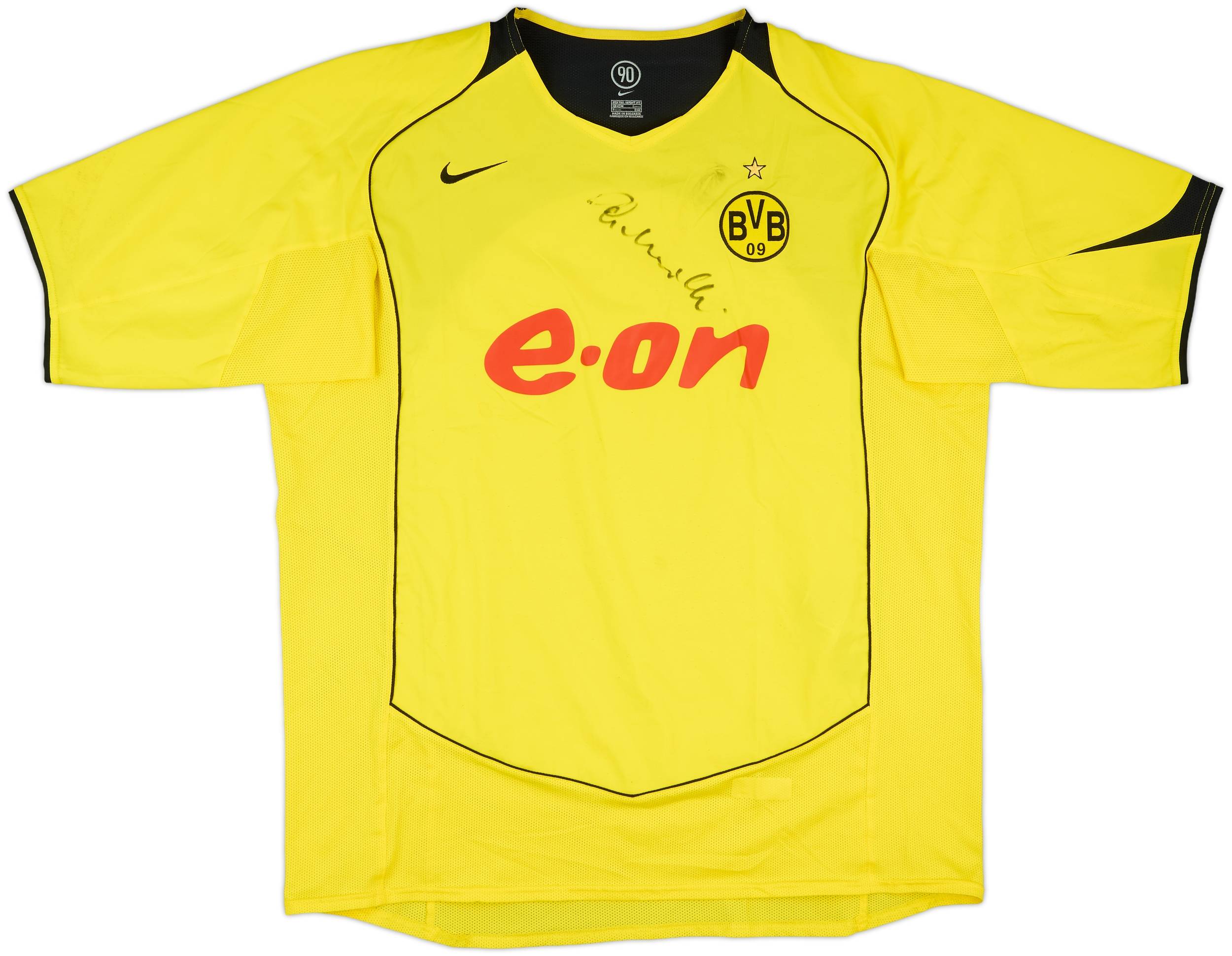 ウェア 04-05 Dortmund Signature Game Shirt 2004-05 Borussia Dortmund Signed Home Shirt - 7/10 - (XXL)