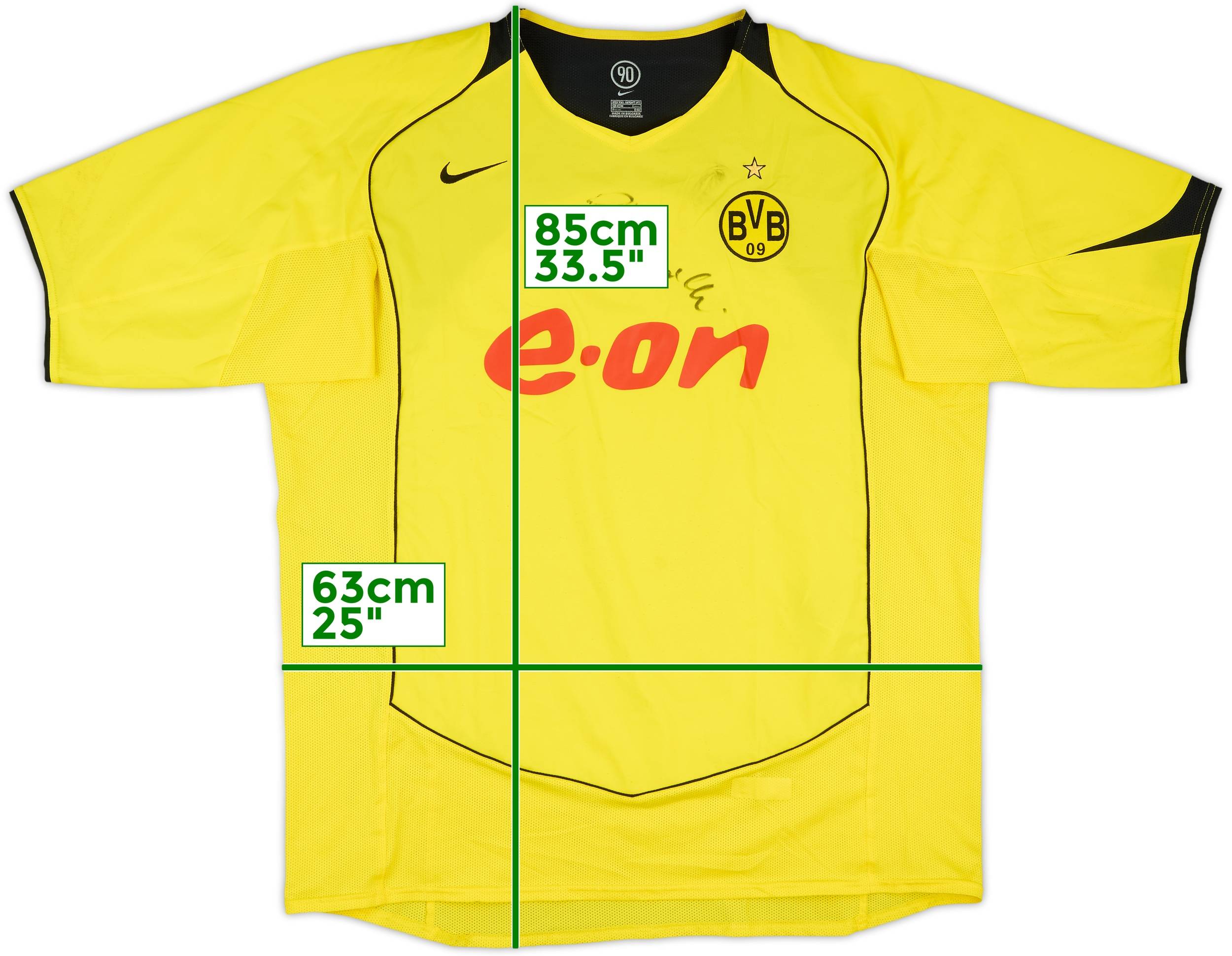 ウェア 04/05 Dortmund Signature Game Shirt 04/05 Dortmund Signature Game Shirt