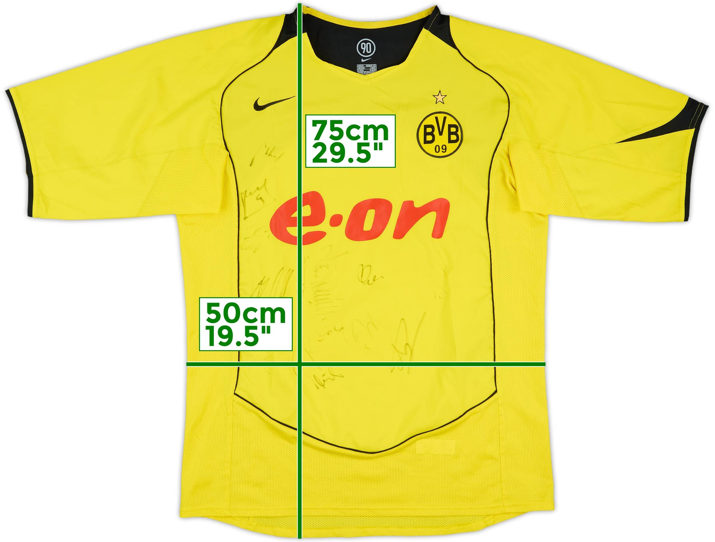 ウェア 04/05 Dortmund Signature Game Shirt a6a0dacbca84480eae626ceb6598d0