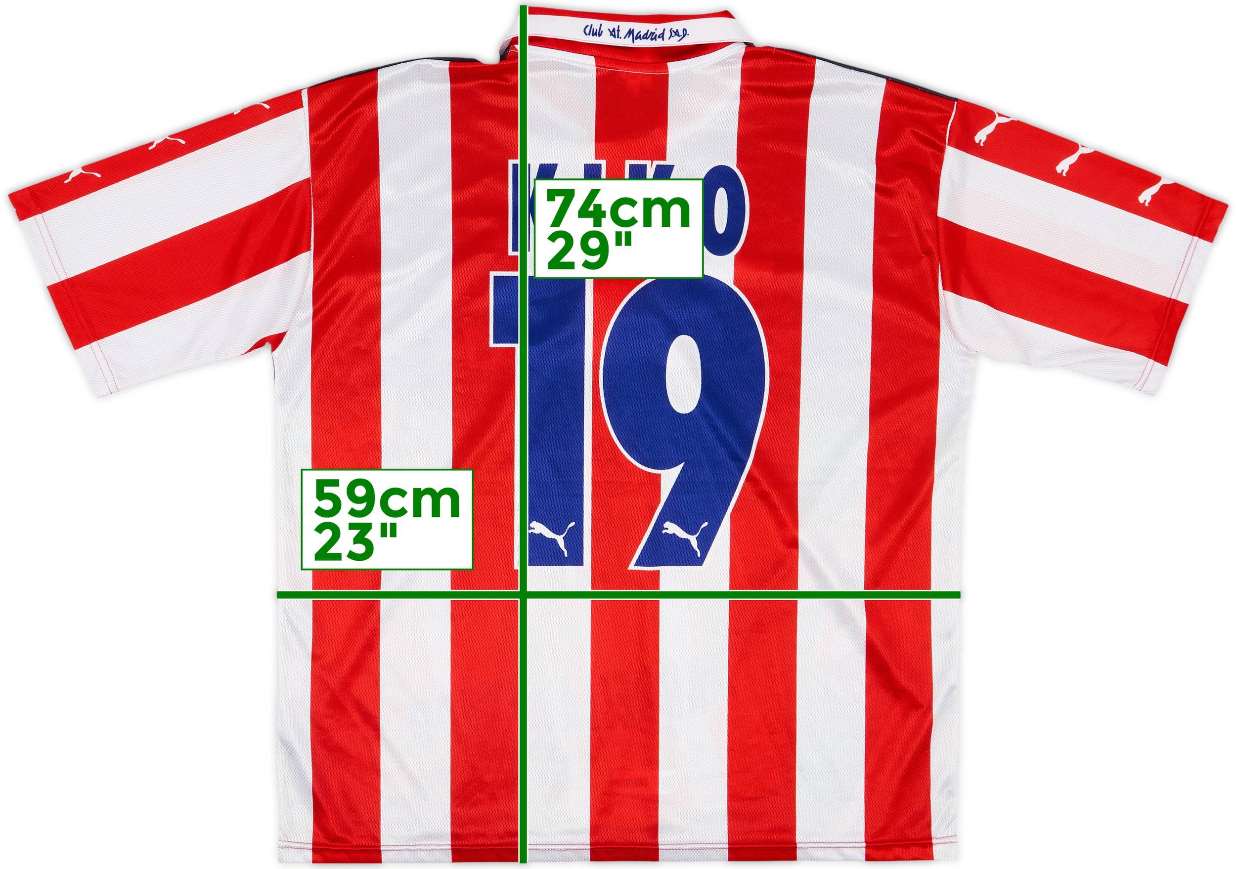 Atlético Madrid 98/99 • Home Shirt • L – Real Vintage Football