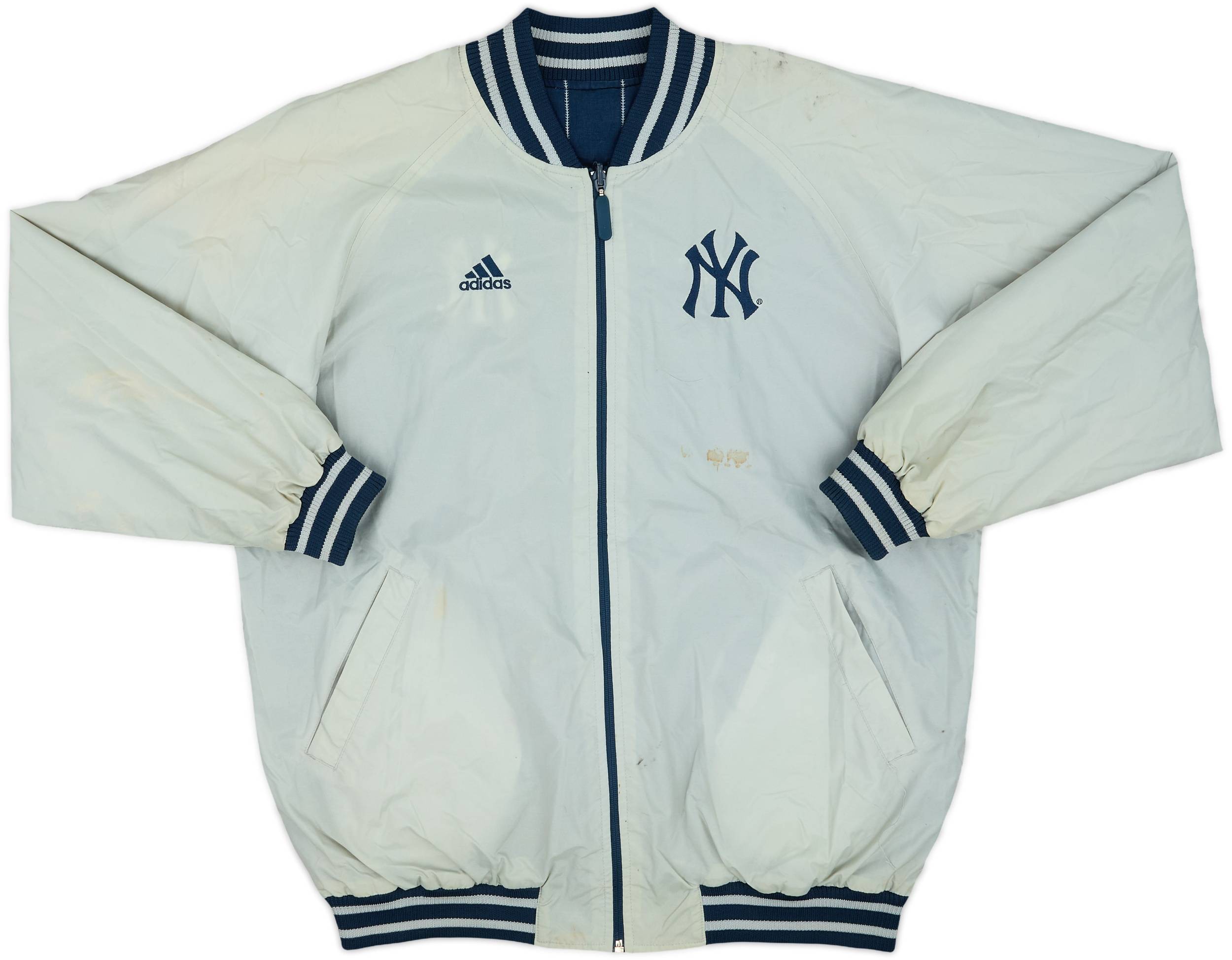 （希少）New York Yankees×adidas 中綿 スタジャン 1996-99 New York Yankees adidas Reversible Jacket - 7/10 - (XL.Boys)