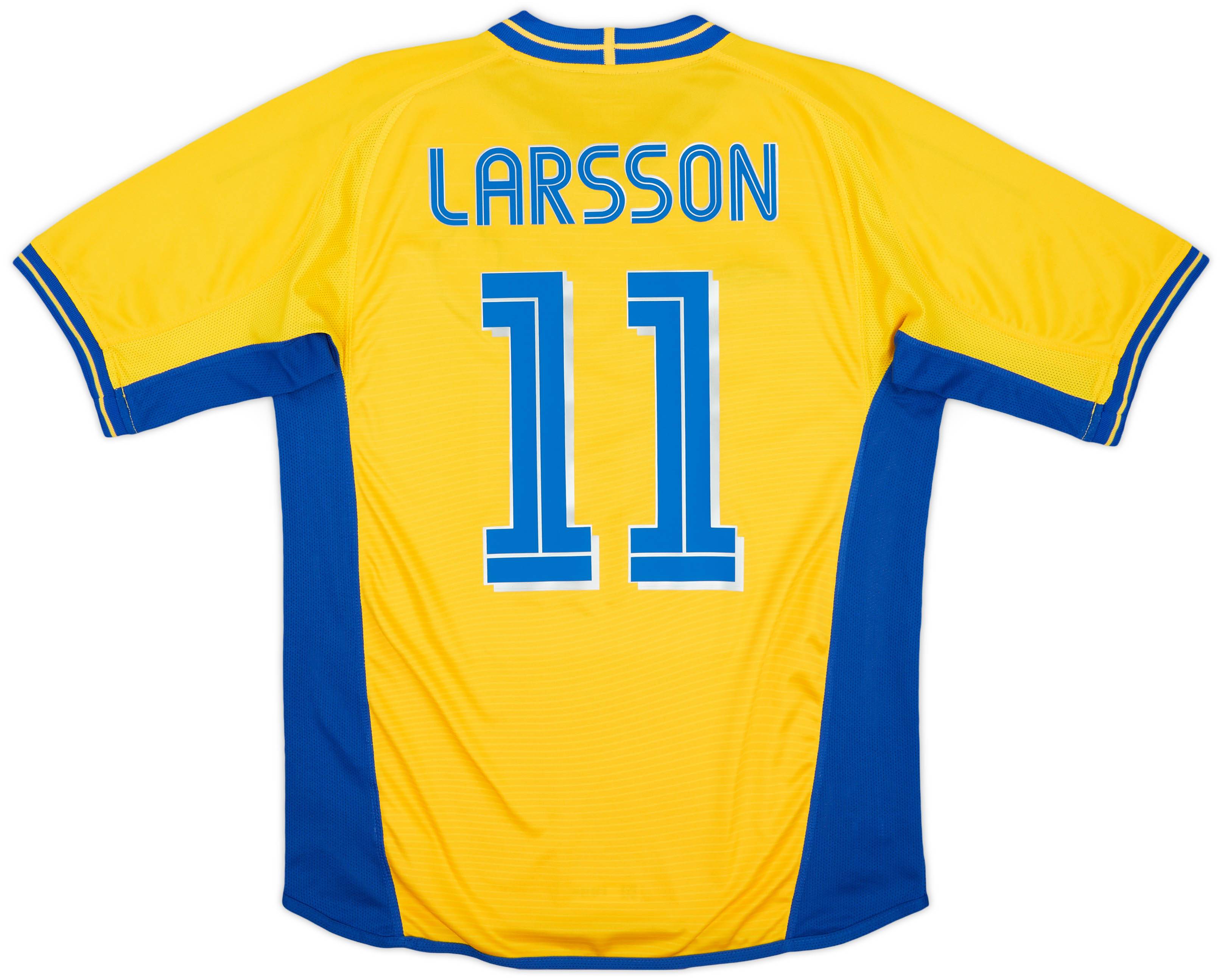 【初売り】 2003-04 (M) - 8/10 - #11 Larsson Shirt Home Sweden ウェア