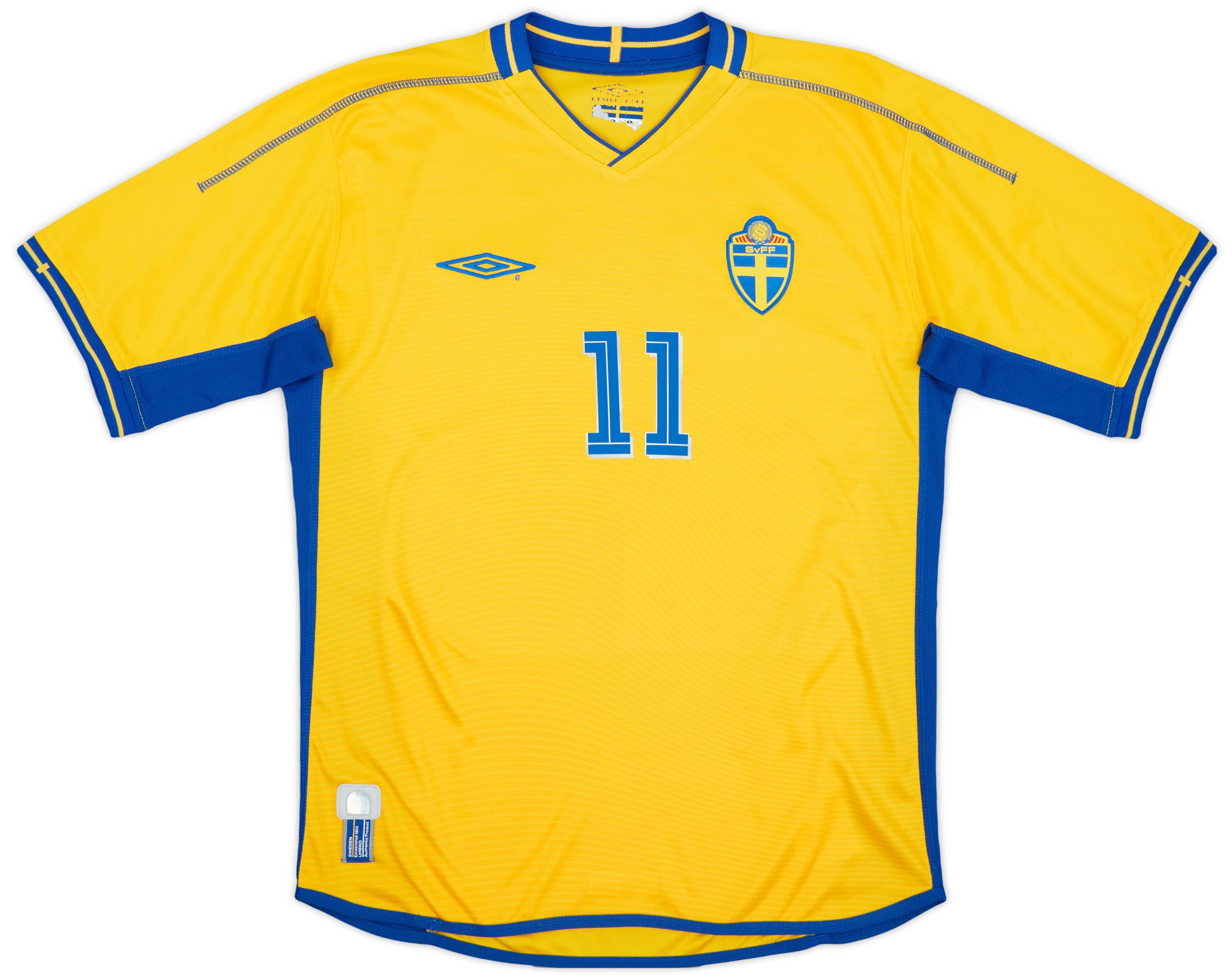福袋安いいね半額ストア 2003-04 Sweden (M) - 8/10 - #11 Larsson Shirt Home ウェア