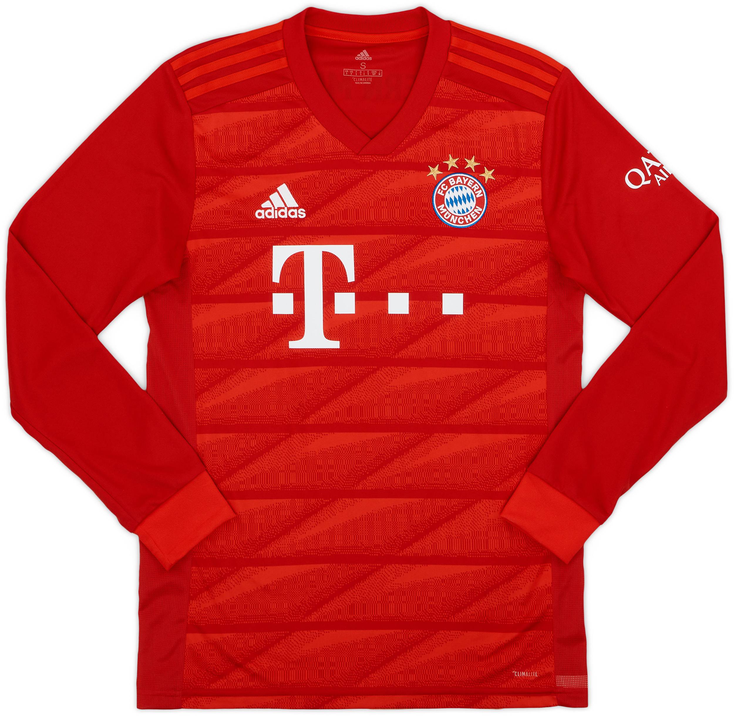 最終値下げ　FC Bayern Munich LEWANDOWSKI 9 2019-20 Bayern Munich Home L/S Shirt Lewandowski #9 - 9/10 - (S)