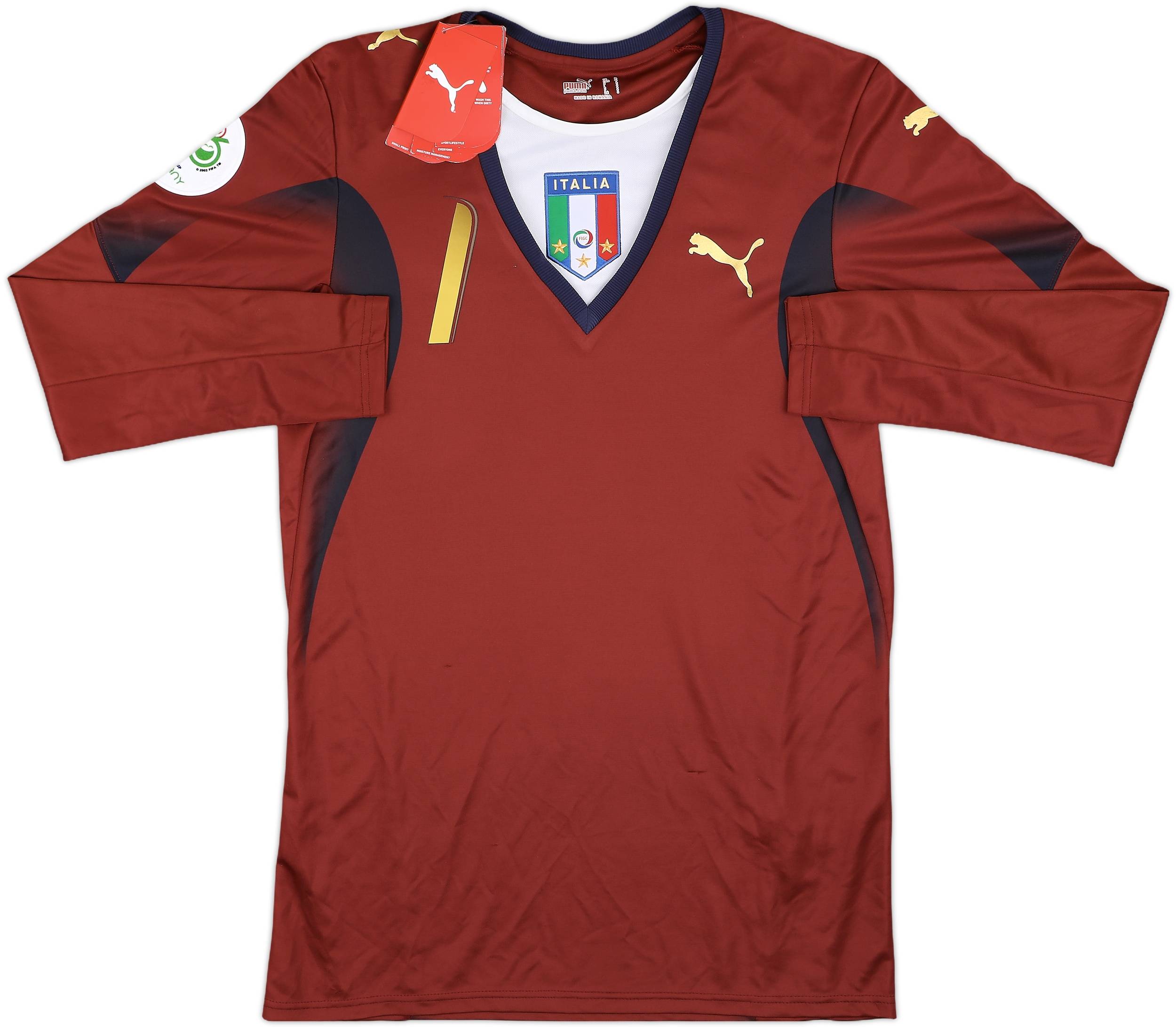2006 Italy GK Shirt Buffon #1 (S)