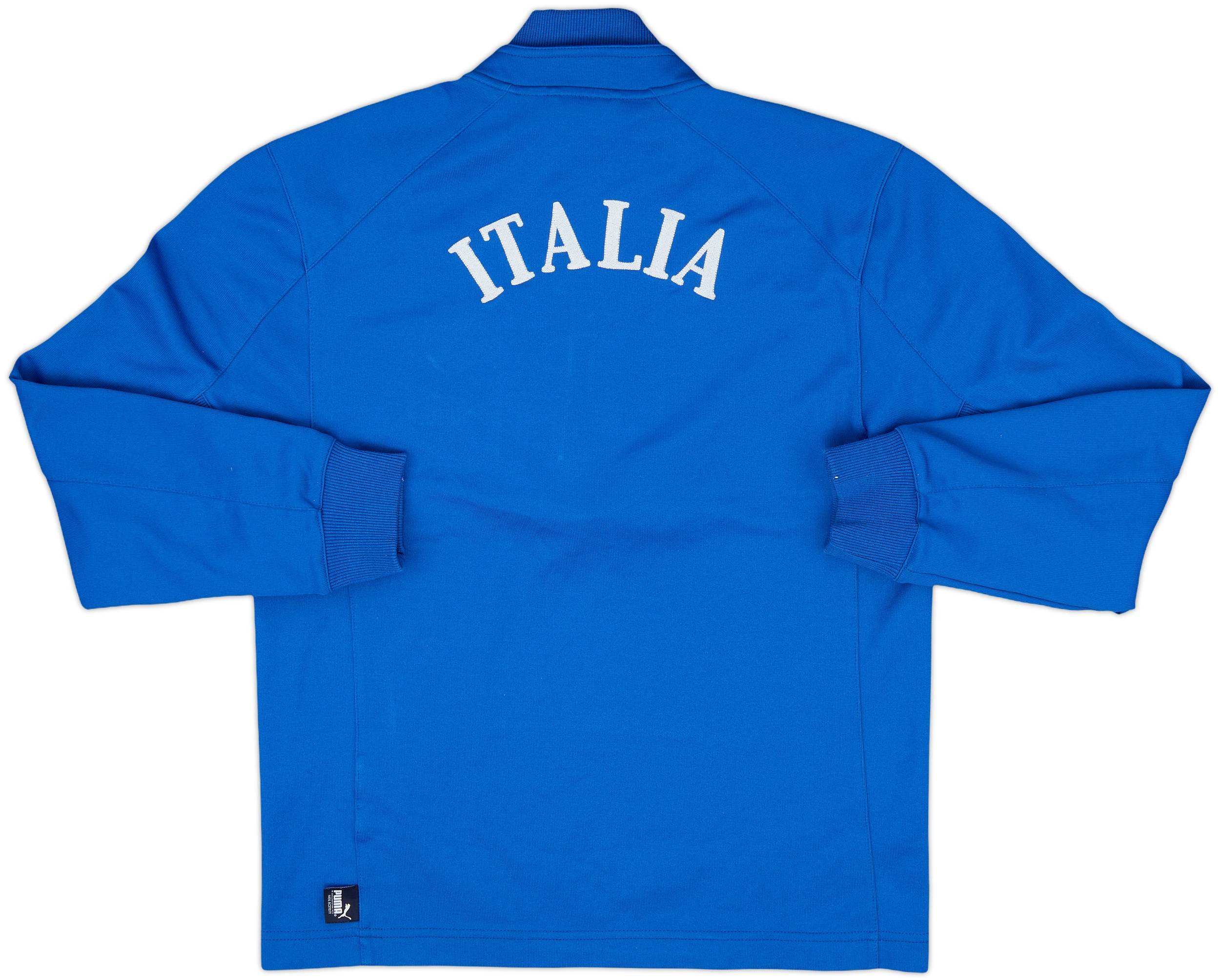 2004-05 Italy Puma 1/4 Zip Training Top - 8/10 - (XL.Boys)