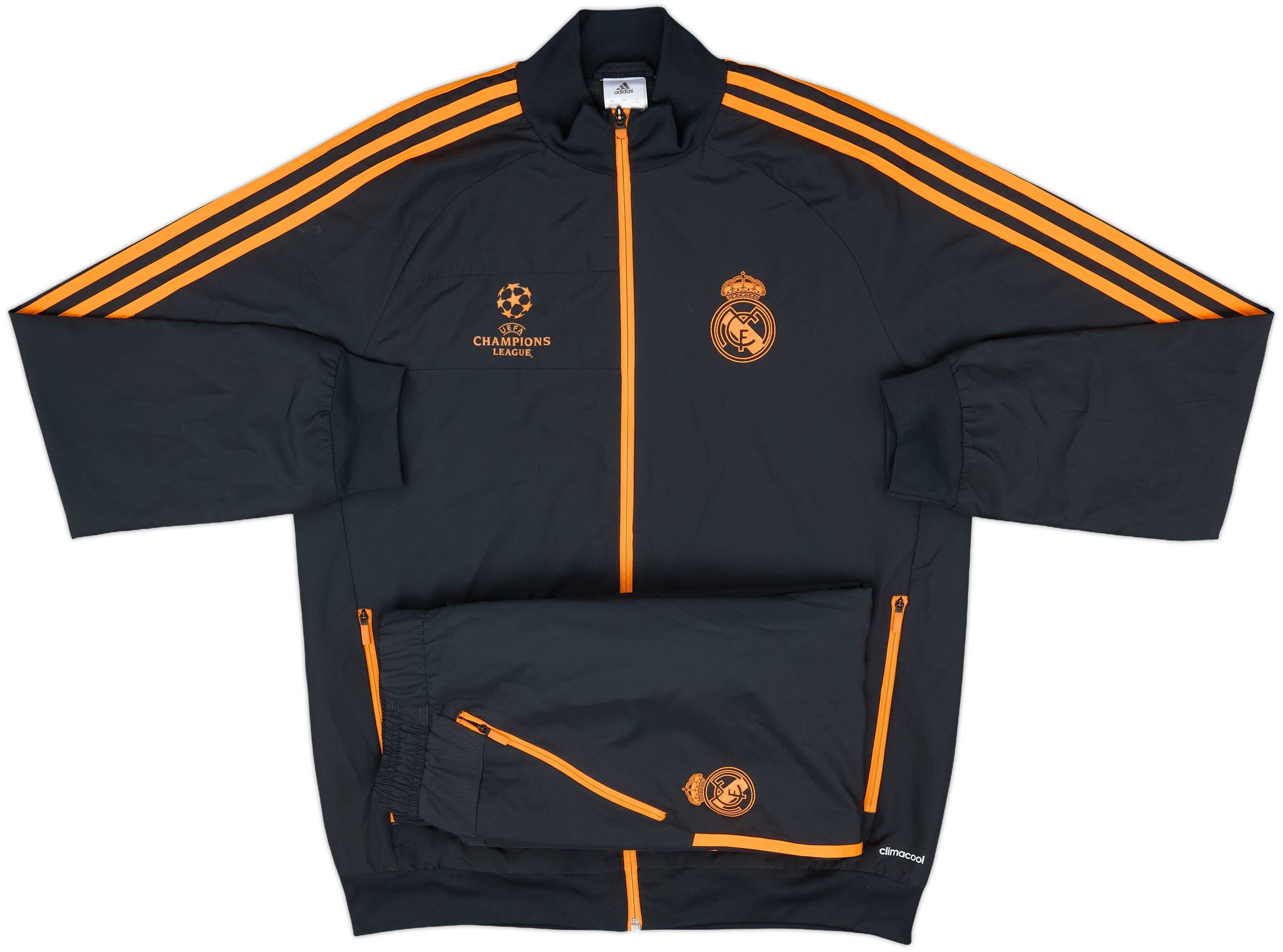 adidas Real Madrid XL 黒 サッカー ジャージ 2013-14 Real Madrid adidas Full Tracksuit - 8/10 - (M)