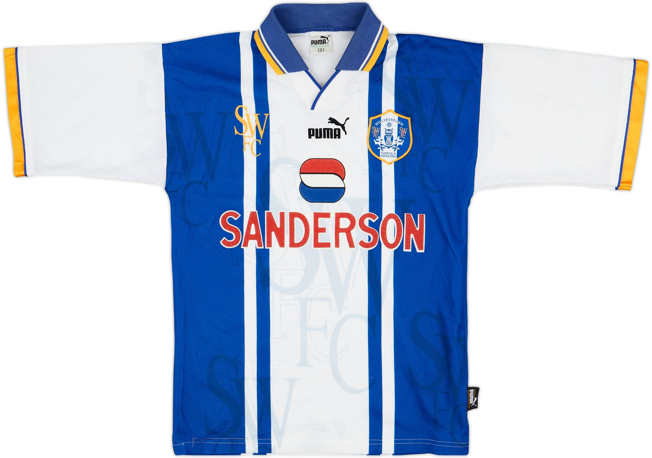 【正規品】シェフィールド・ウェンズデー　Sheffield Wednesday 1995-97 Sheffield Wednesday Home Shirt - 8/10 - (S)