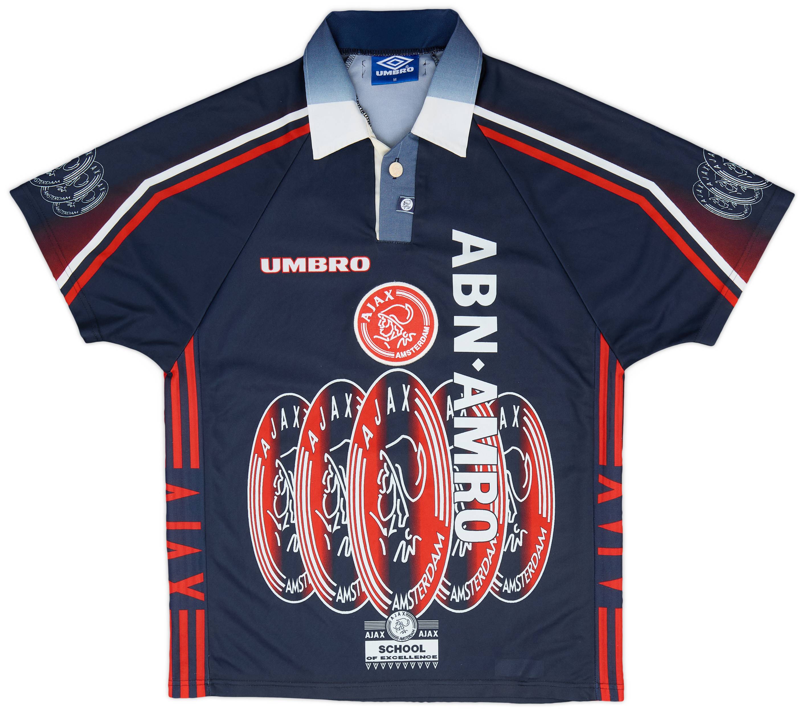 1997-98 Ajax Away Full Kit Laudrup #11 - 8/10 - (M)