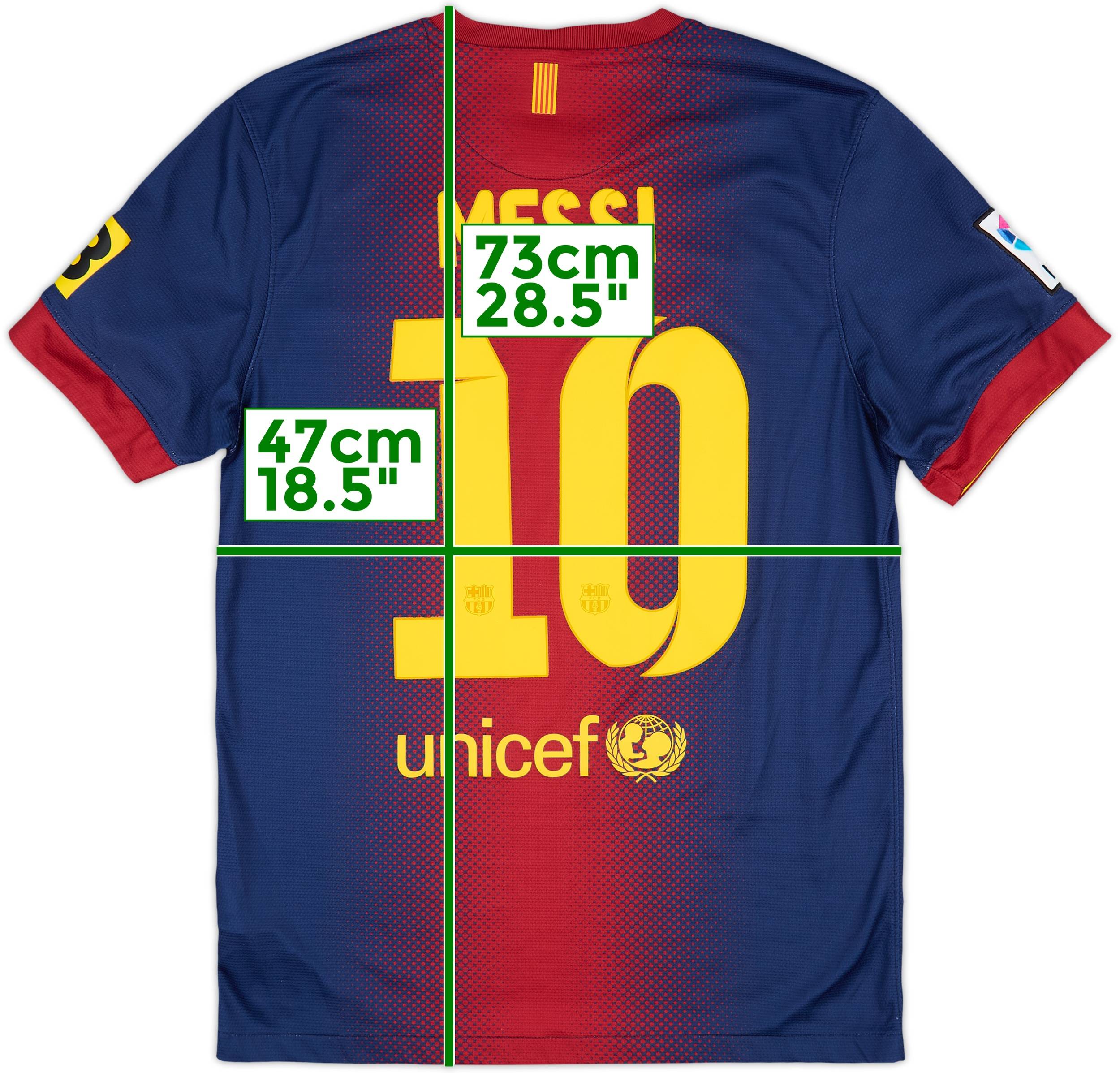 2012-13 Barcelona Home Shirt Messi #10 - 8/10 - (S)