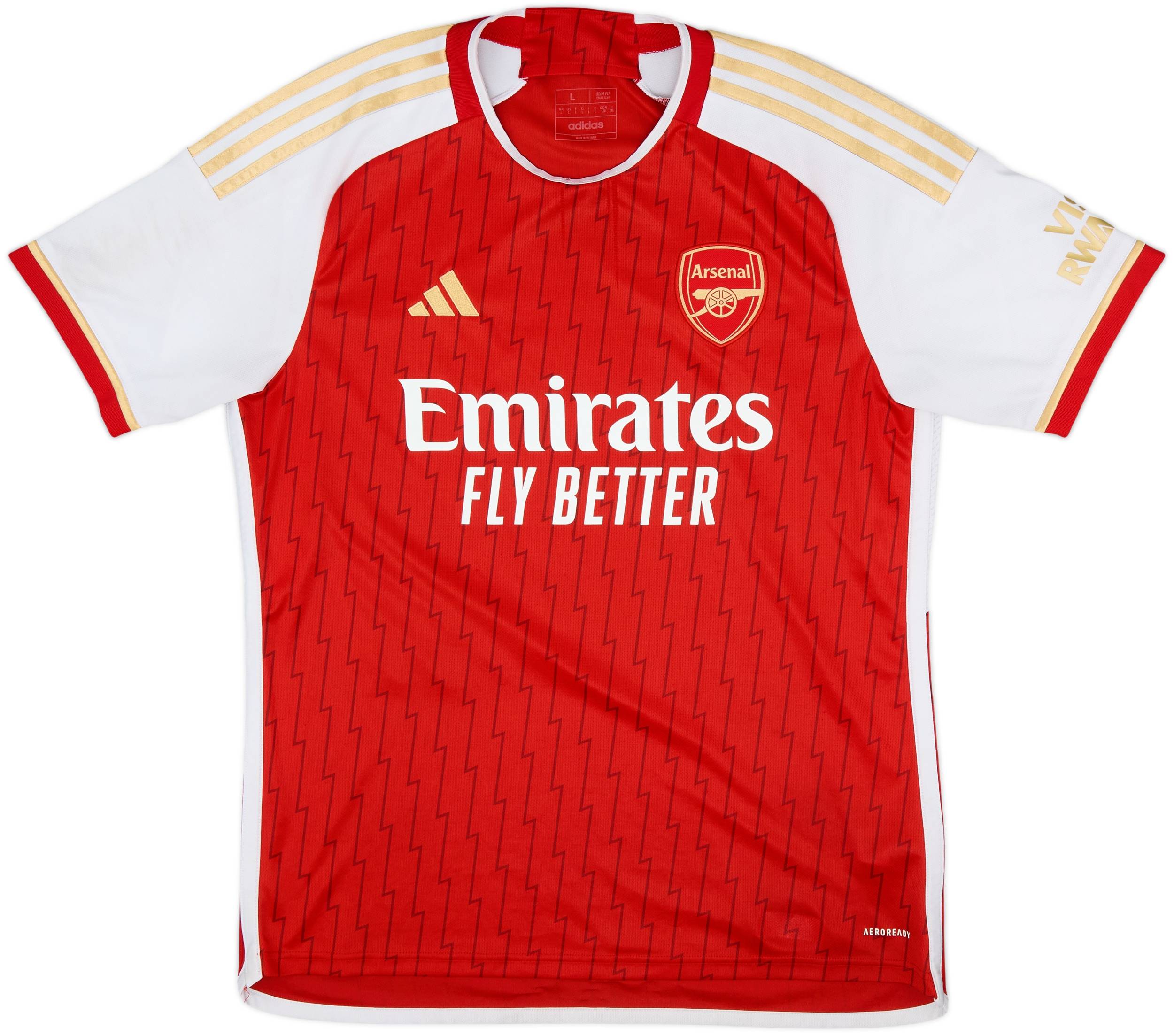 アーセナル G. JESUS 9番 シャツ 2023-24 Arsenal Home Shirt G.Jesus #9 - 6/10 - (L)