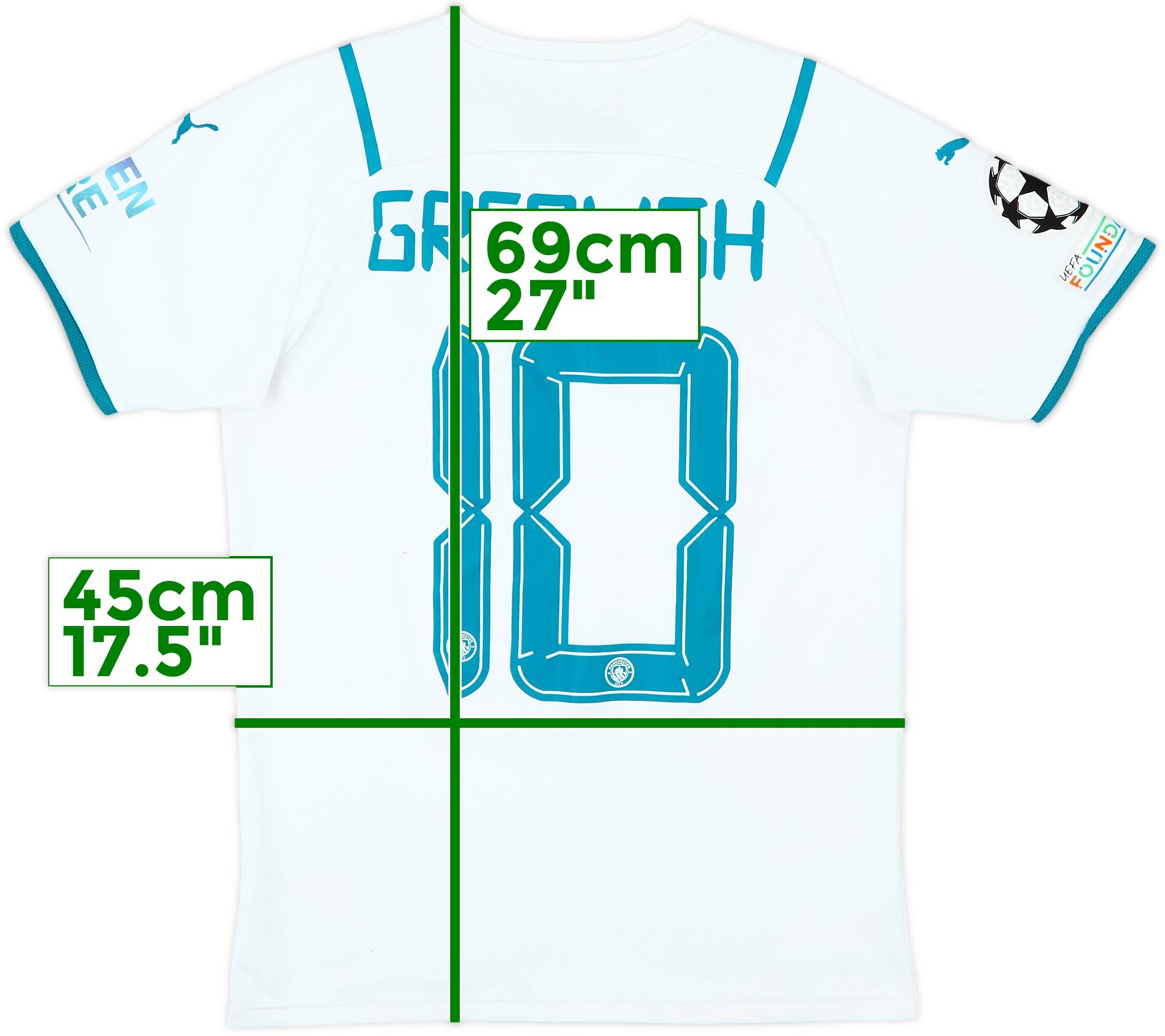 2021-22 Manchester City Home Shirt Grealish #10 - 7/10 - (S)