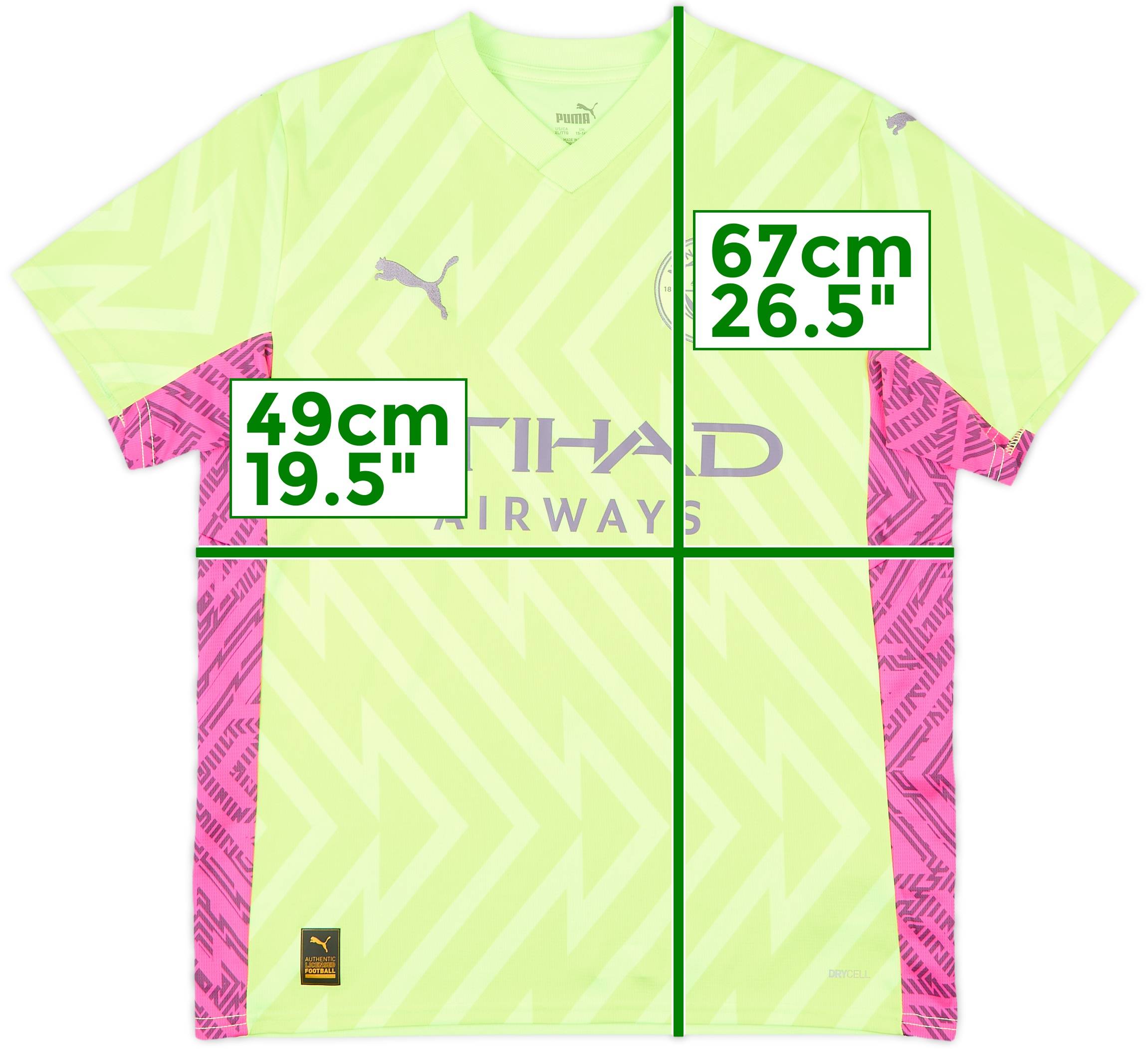 2023-24 Manchester City GK S/S Shirt - 10/10 - (XL.Boys)