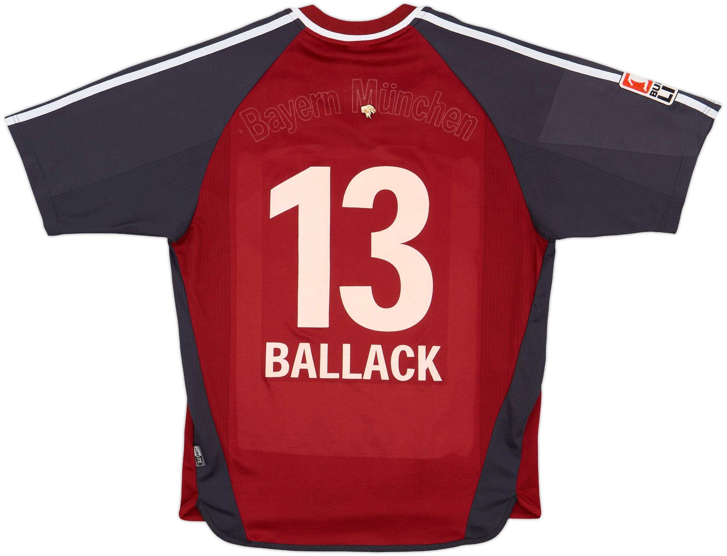 Bayern München Ballack 13 シャツ 2002-03 Bayern Munich Home Shirt Ballack #13 - 4/10 - (S)