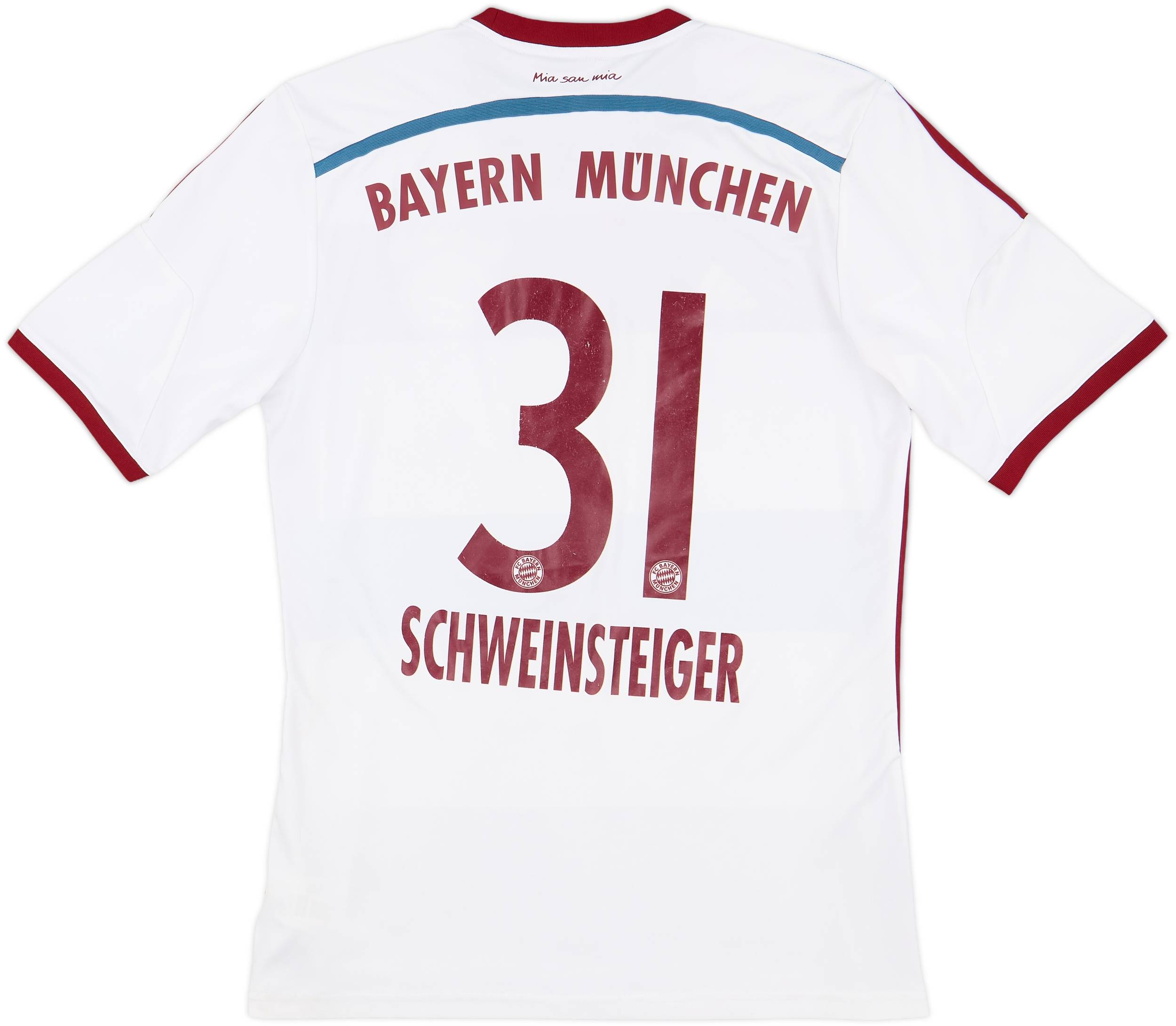 14/15 adidas × BAYERN Away Game Shirts 2014-15 Bayern Munich Away L/S Shirt #11 - 8/10 - (L.Boys)