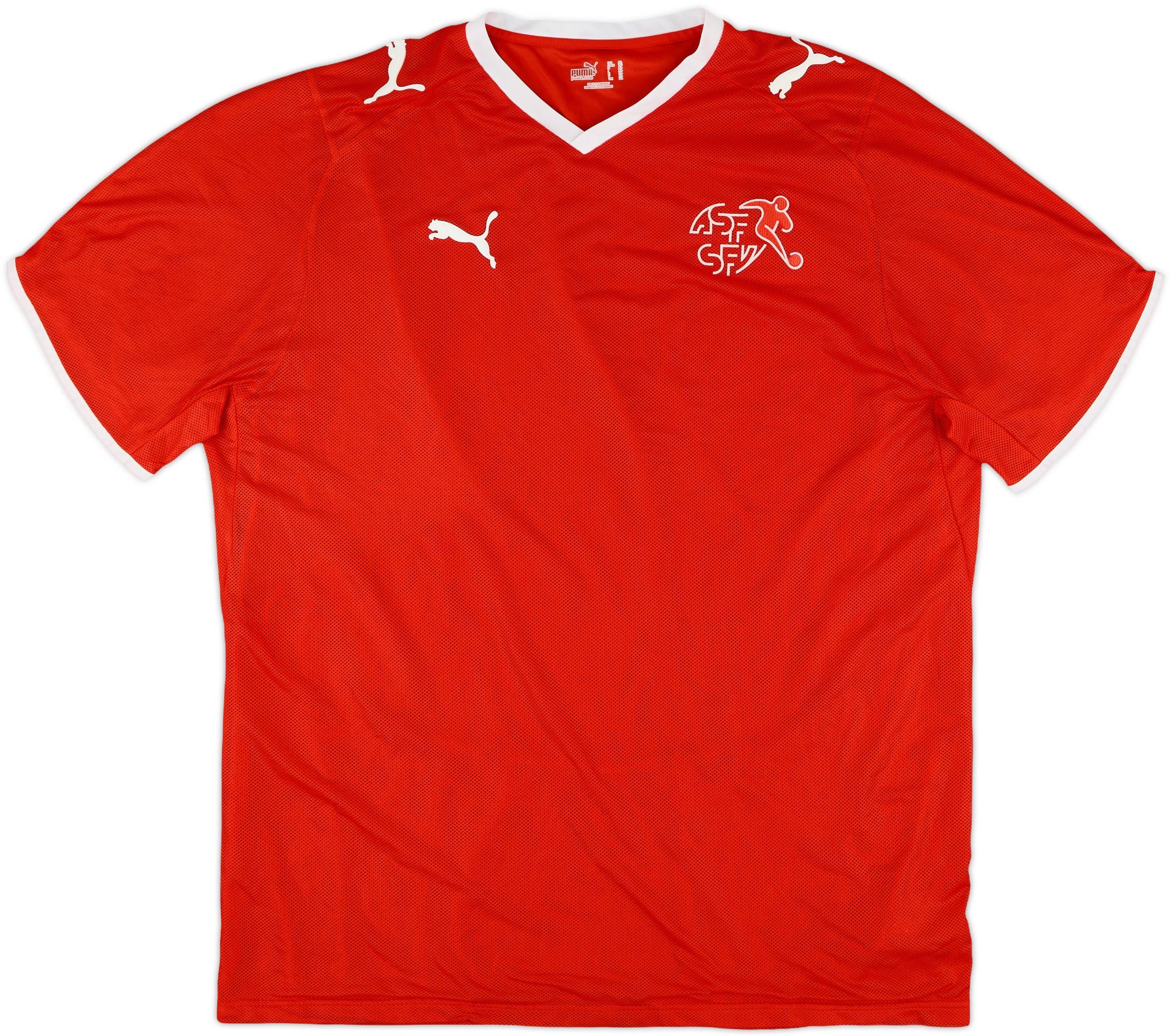 Lotto 赤 スイス代表ユニフォーム　XLサイズ 2008-10 Switzerland Home Shirt - 10/10 - (XL)