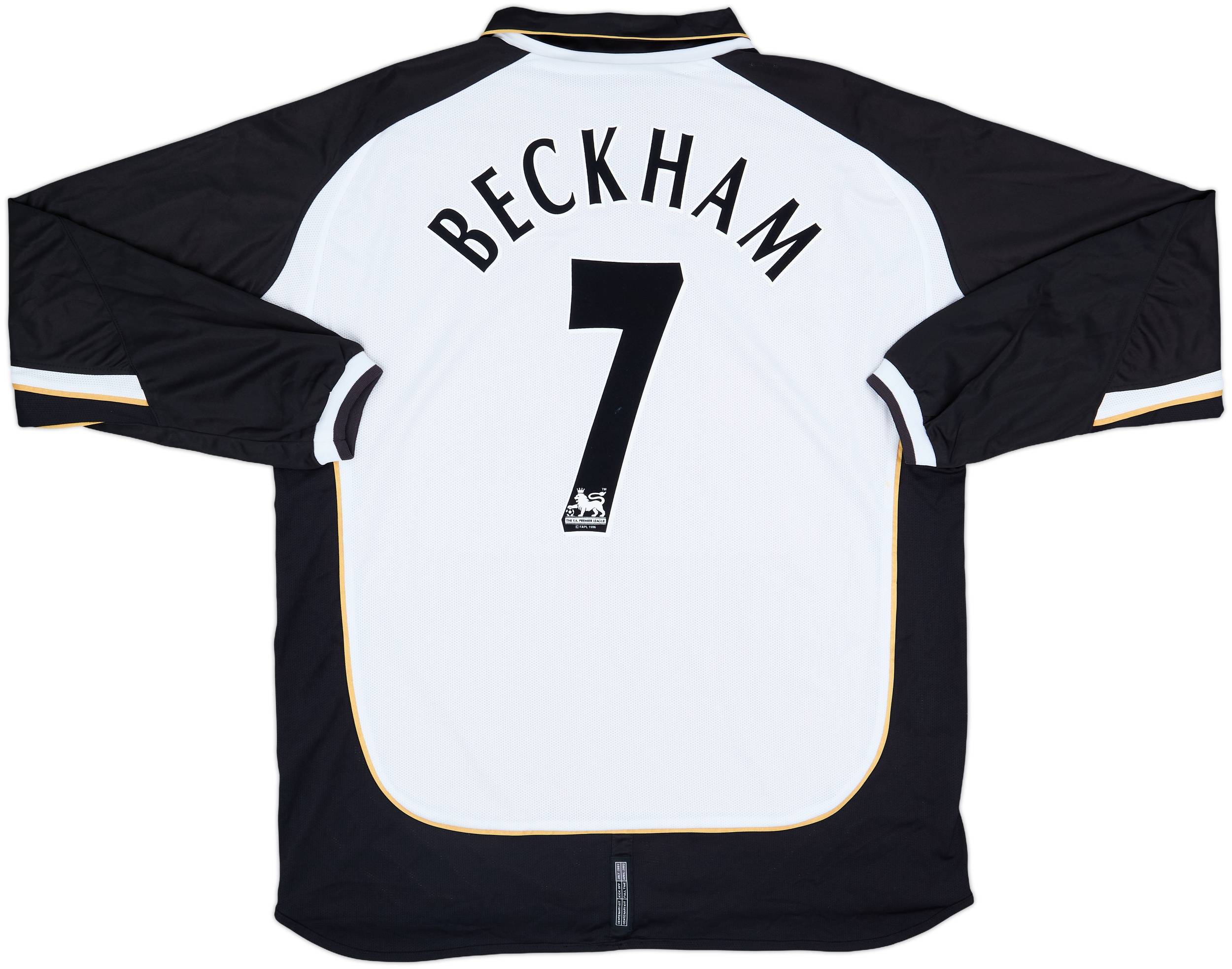 【正規01/02マンチェスターU away 3rd L/S Beckham#7】 2001-02 Manchester United Centenary Away/Third L/S Shirt Beckham