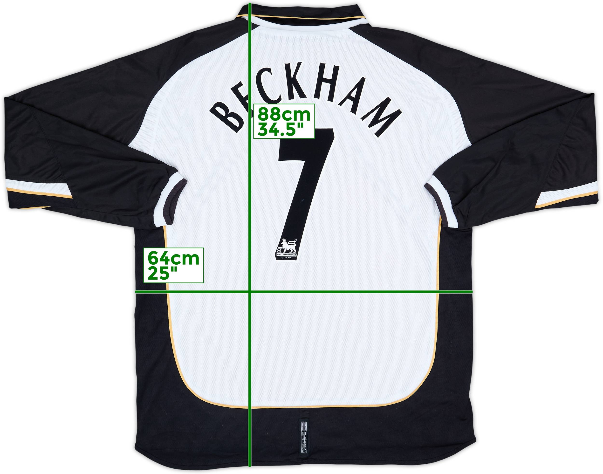 2001-02 Manchester United Centenary Away/Third L/S Shirt Beckham