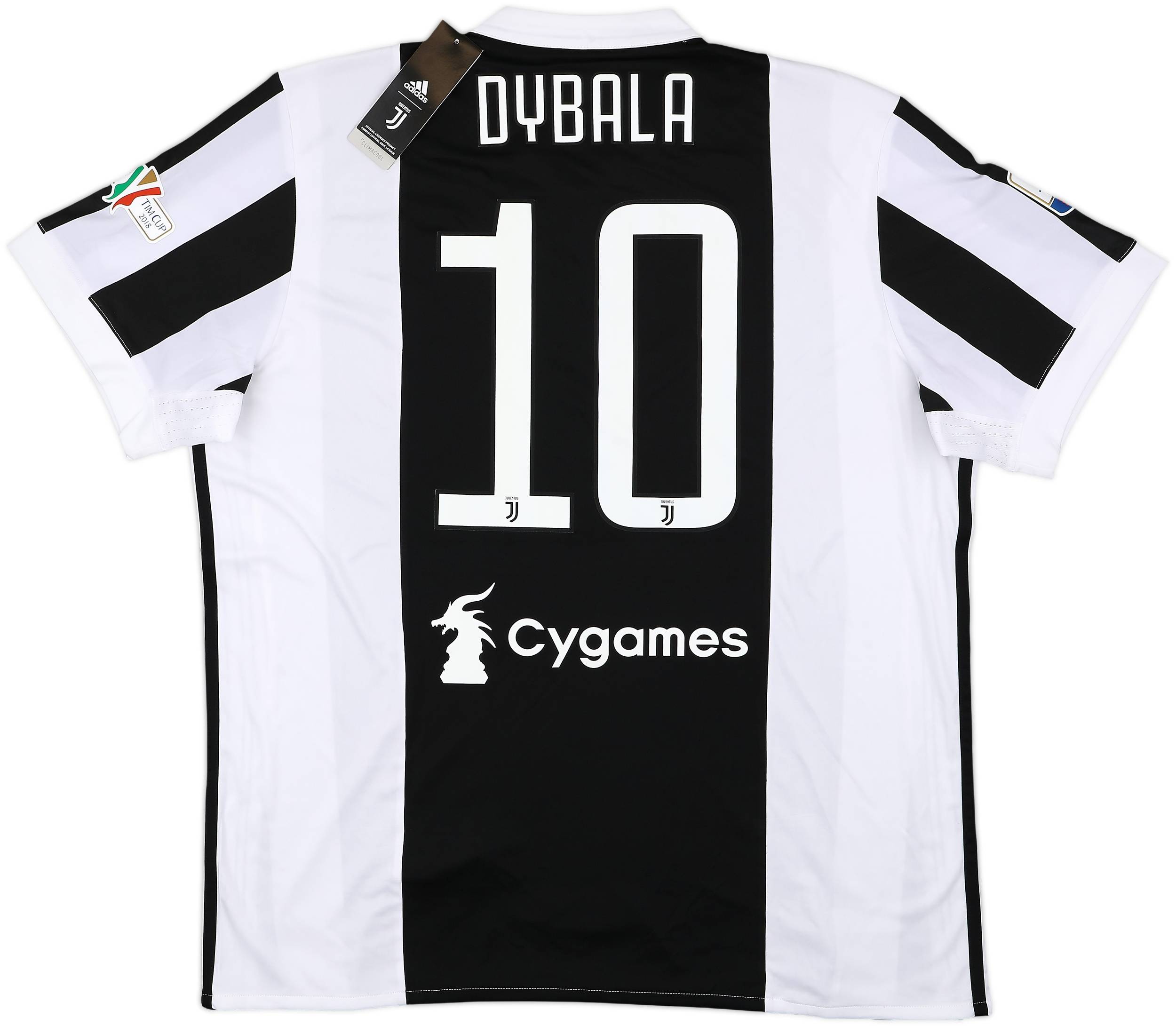 『1年保証』 Juventus 2017-18 Home (XL) #10 Dybala Shirt ウェア