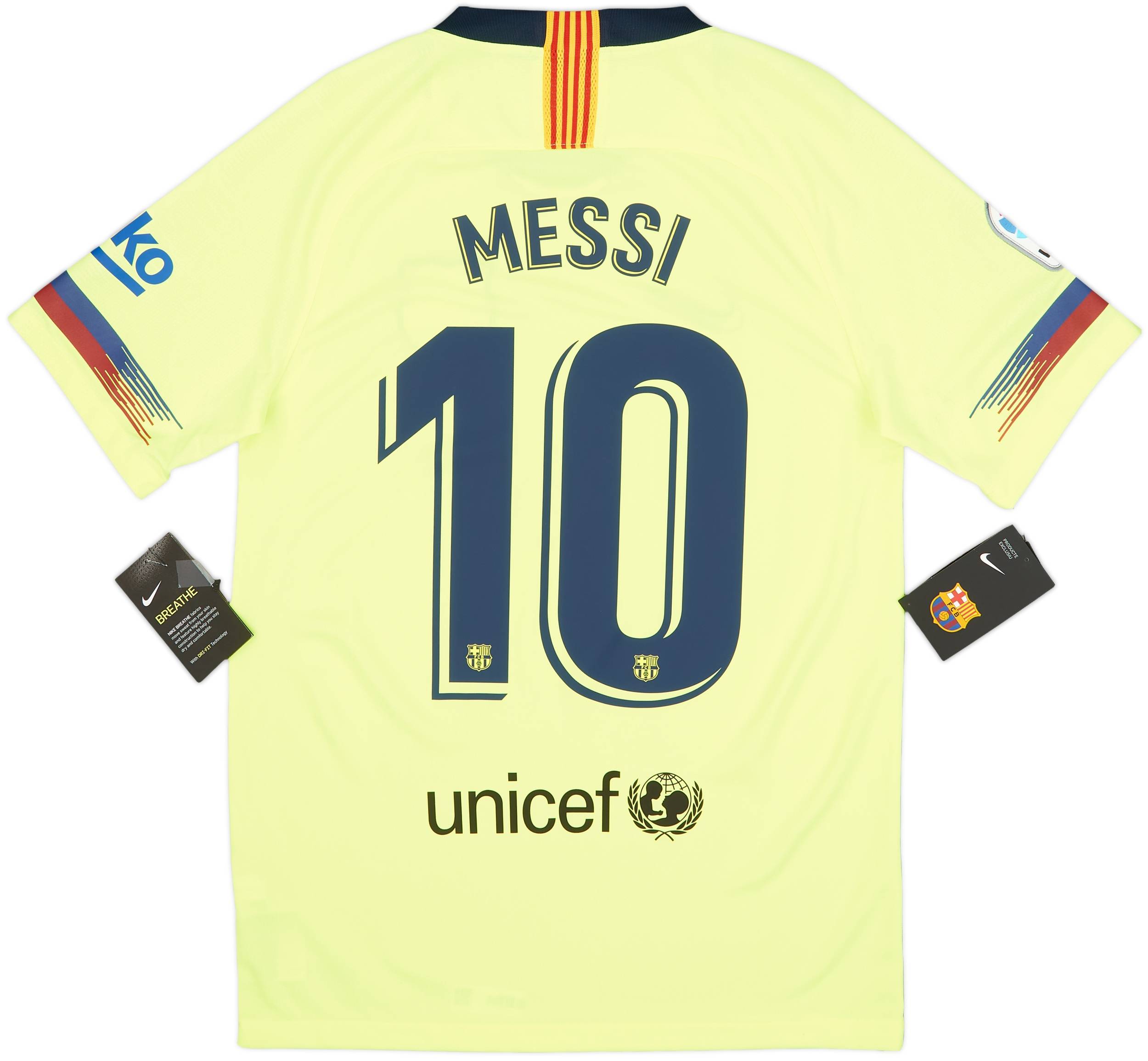 2018-19 Barcelona Away Shirt Messi #10 (S)