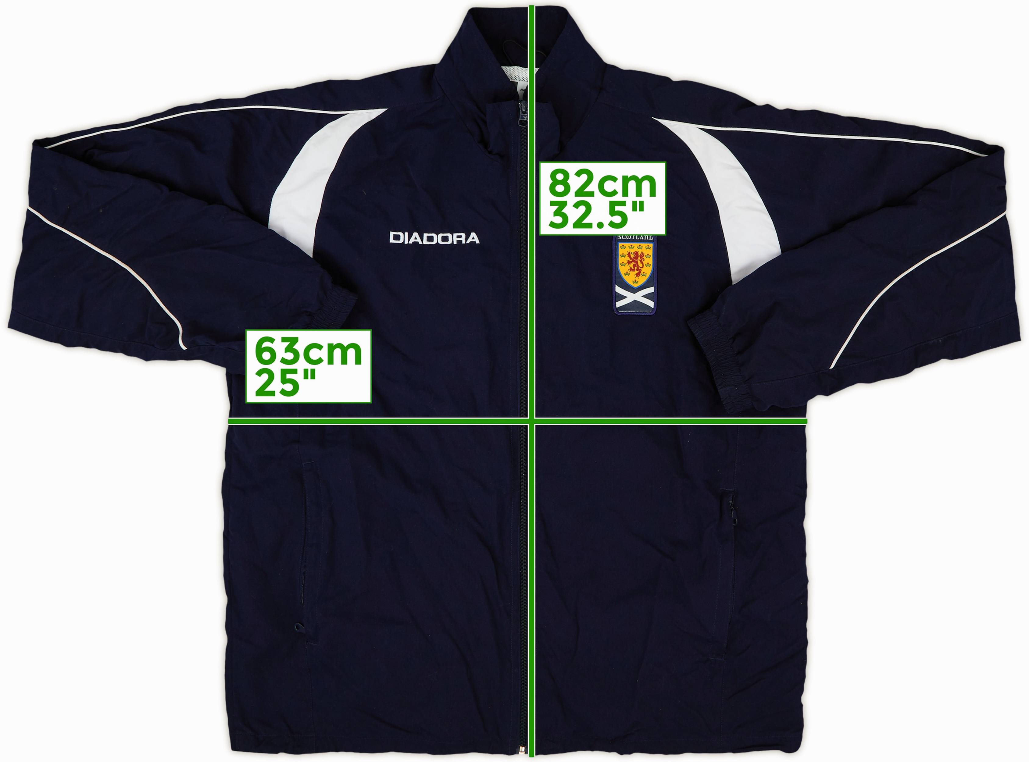 ウェア DIADORA Scotland 2004 2005 2006 2004-06 Scotland Diadora Track Jacket - 8/10 - (XL)