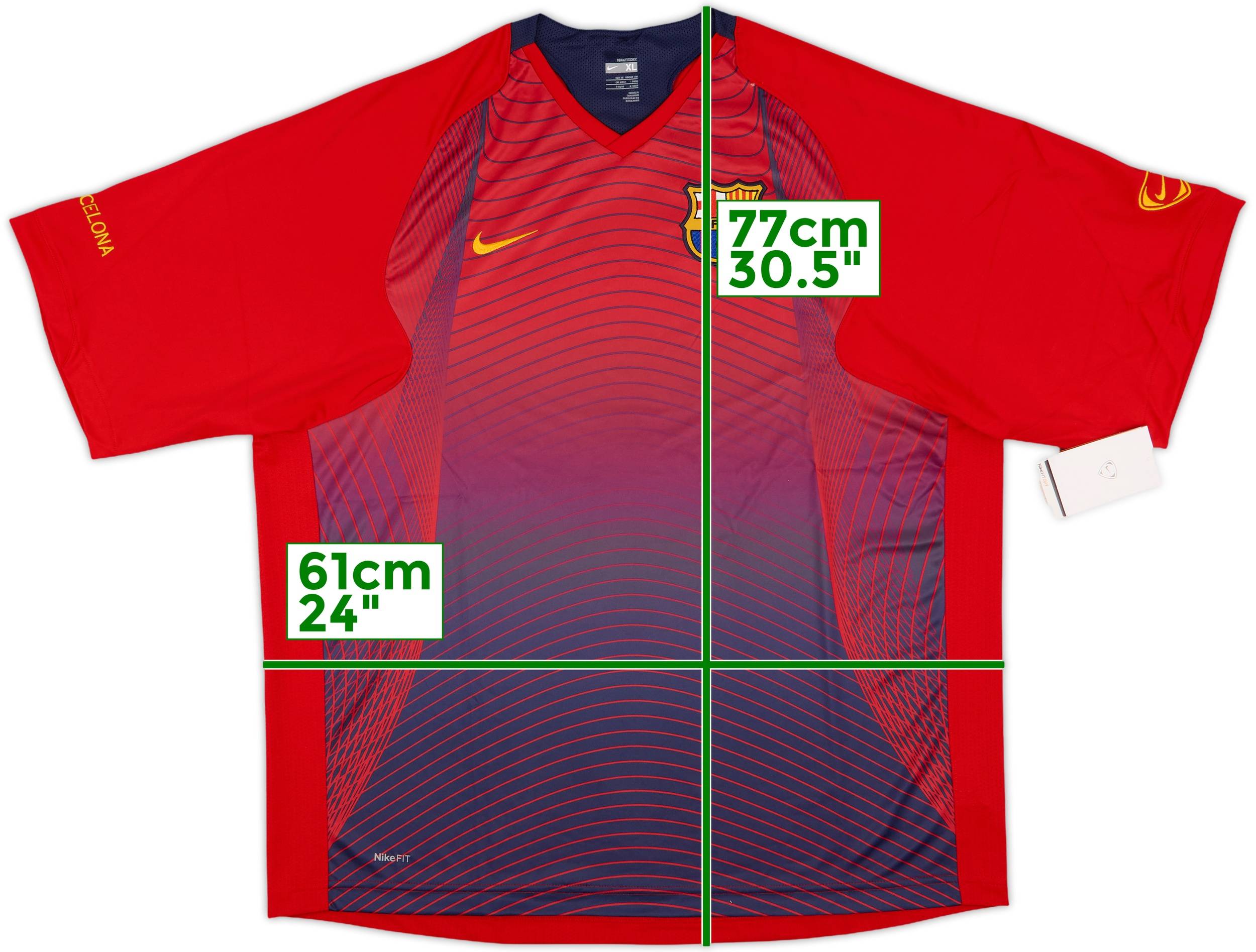 Nike FC Barcelona シャツ XL 2007-08 Barcelona Nike Training Shirt (XL)