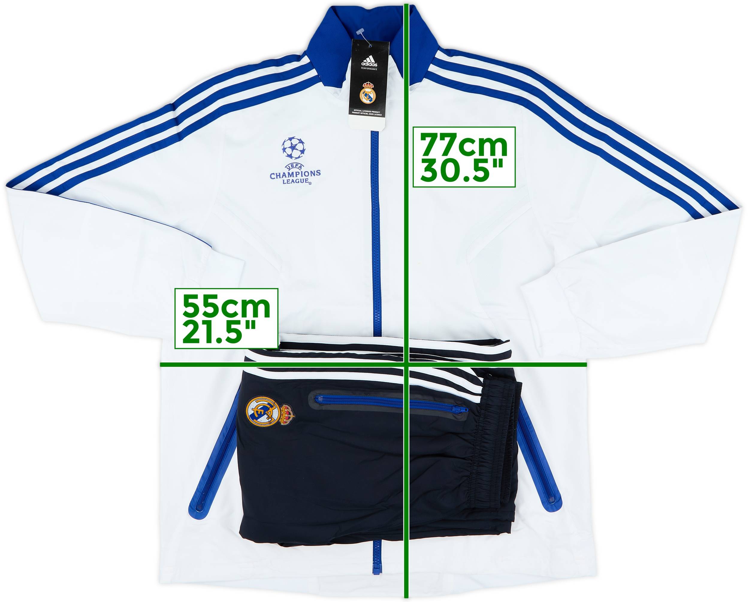adidas Real Madrid ピステセット 2010-11 Real Madrid adidas CL Tracksuit (XL.Boys)