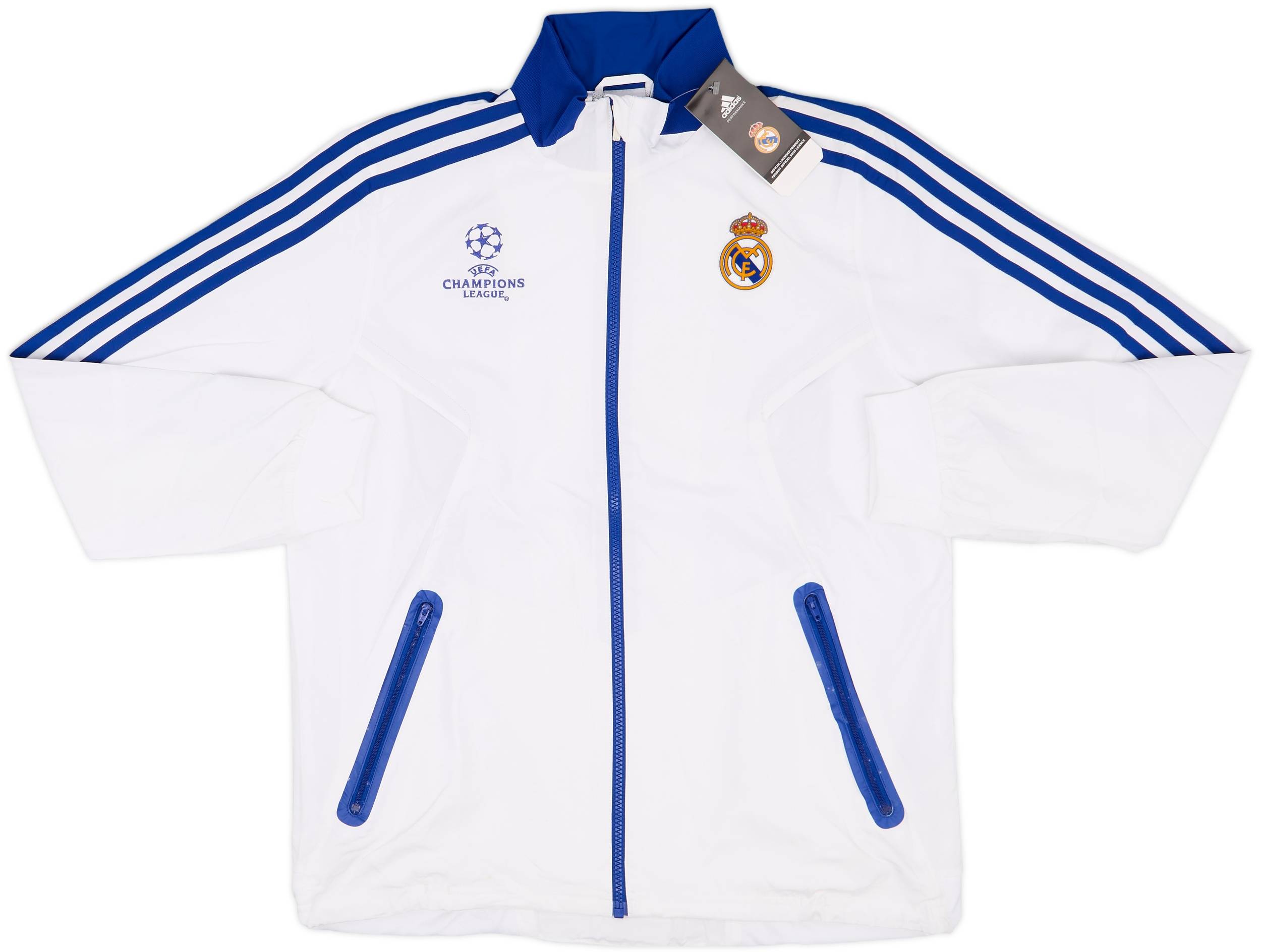 Real Madrid adidas ジャージ XL ホワイト Real Madrid ICON Retro Jacket With Zipped 2006 x 2021 Adidas