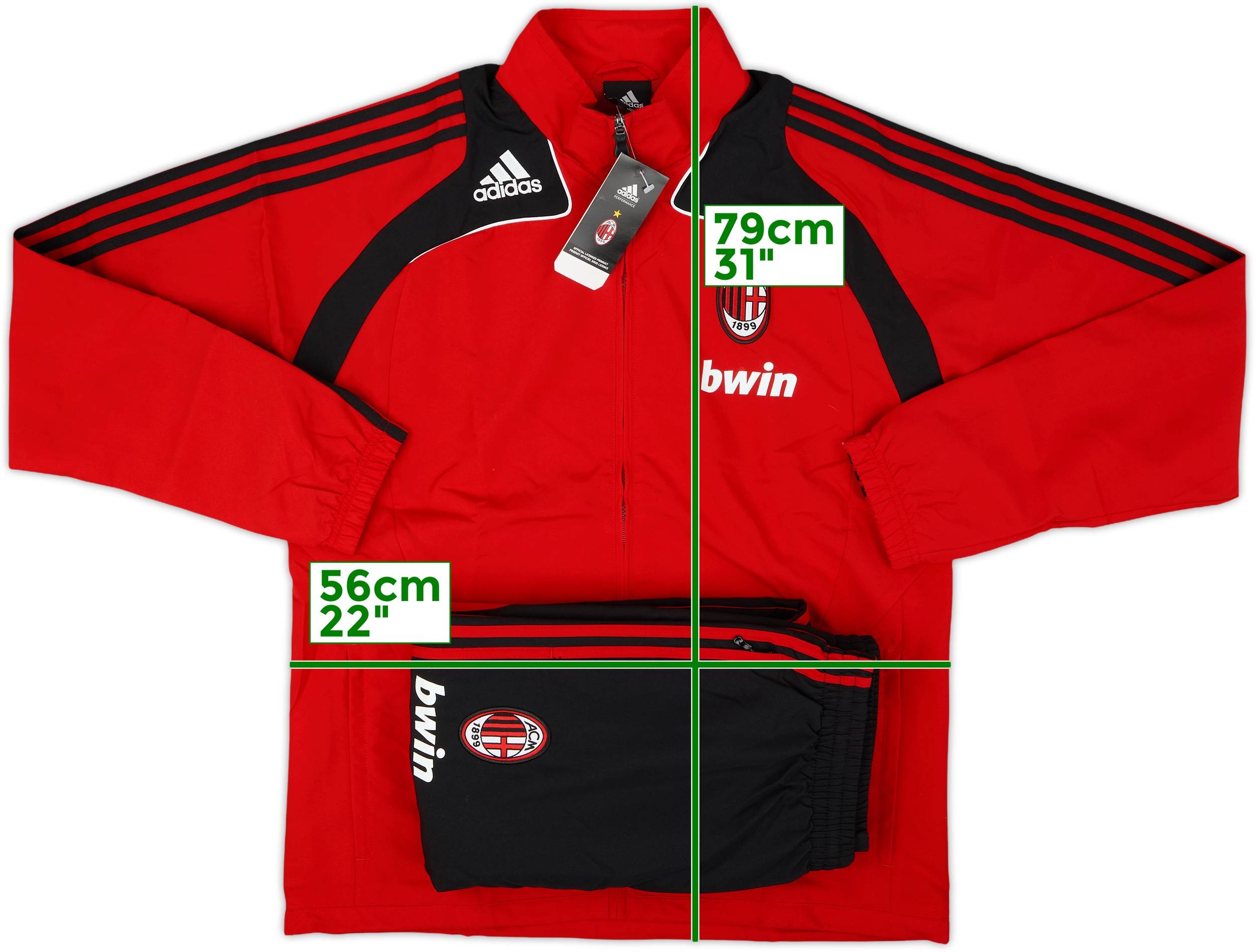 ACミラン adidas Mサイズ スウェット 2008/09 Milan ACミラン adidas M