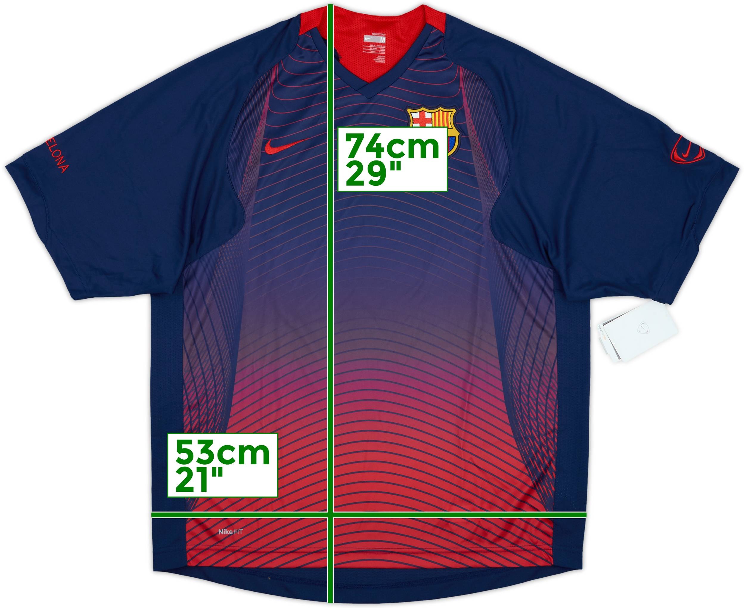 2007-08 Barcelona Nike Training Shirt - 8/10 - (S)