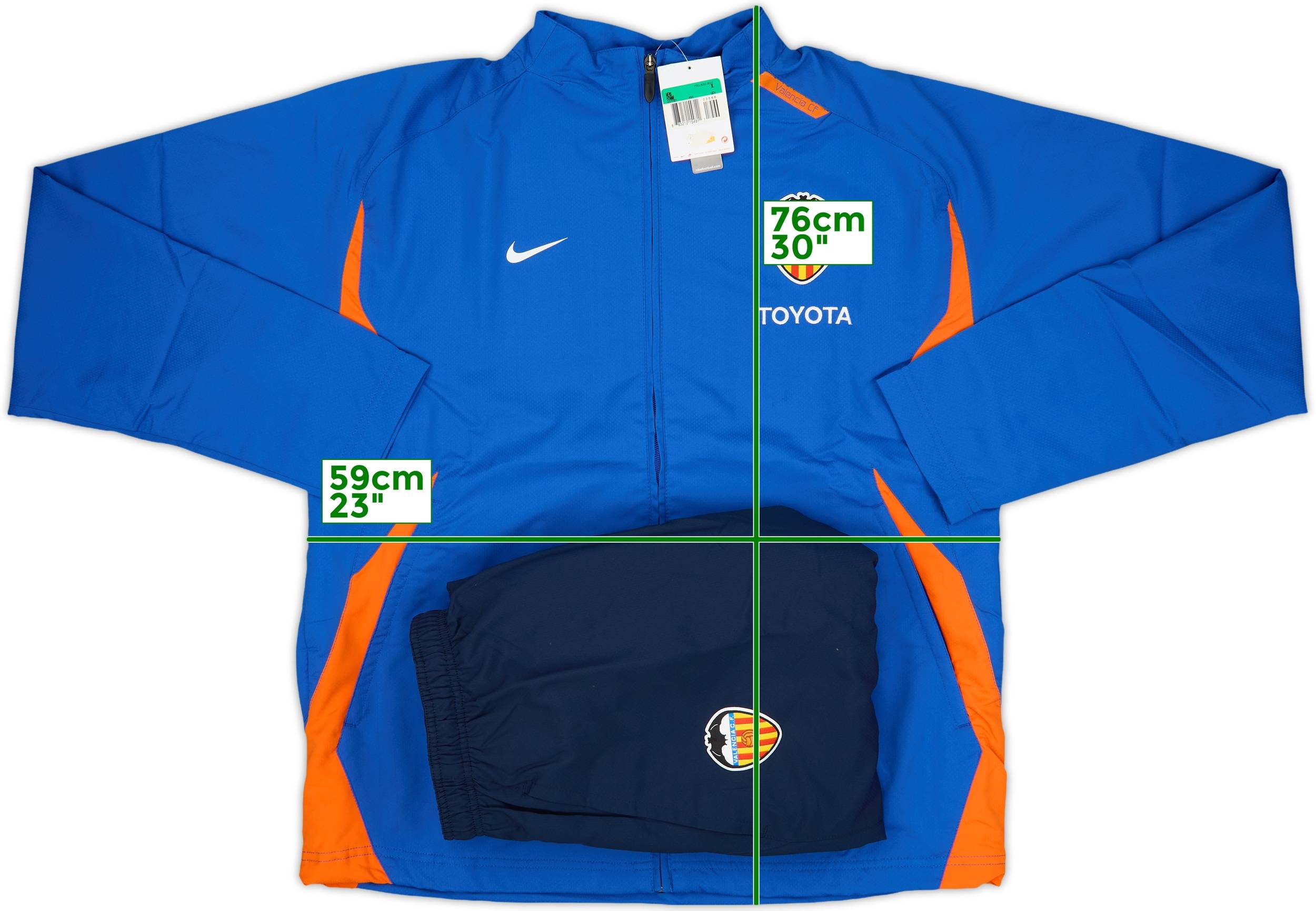 2007-08 Valencia Nike Tracksuit (XL)