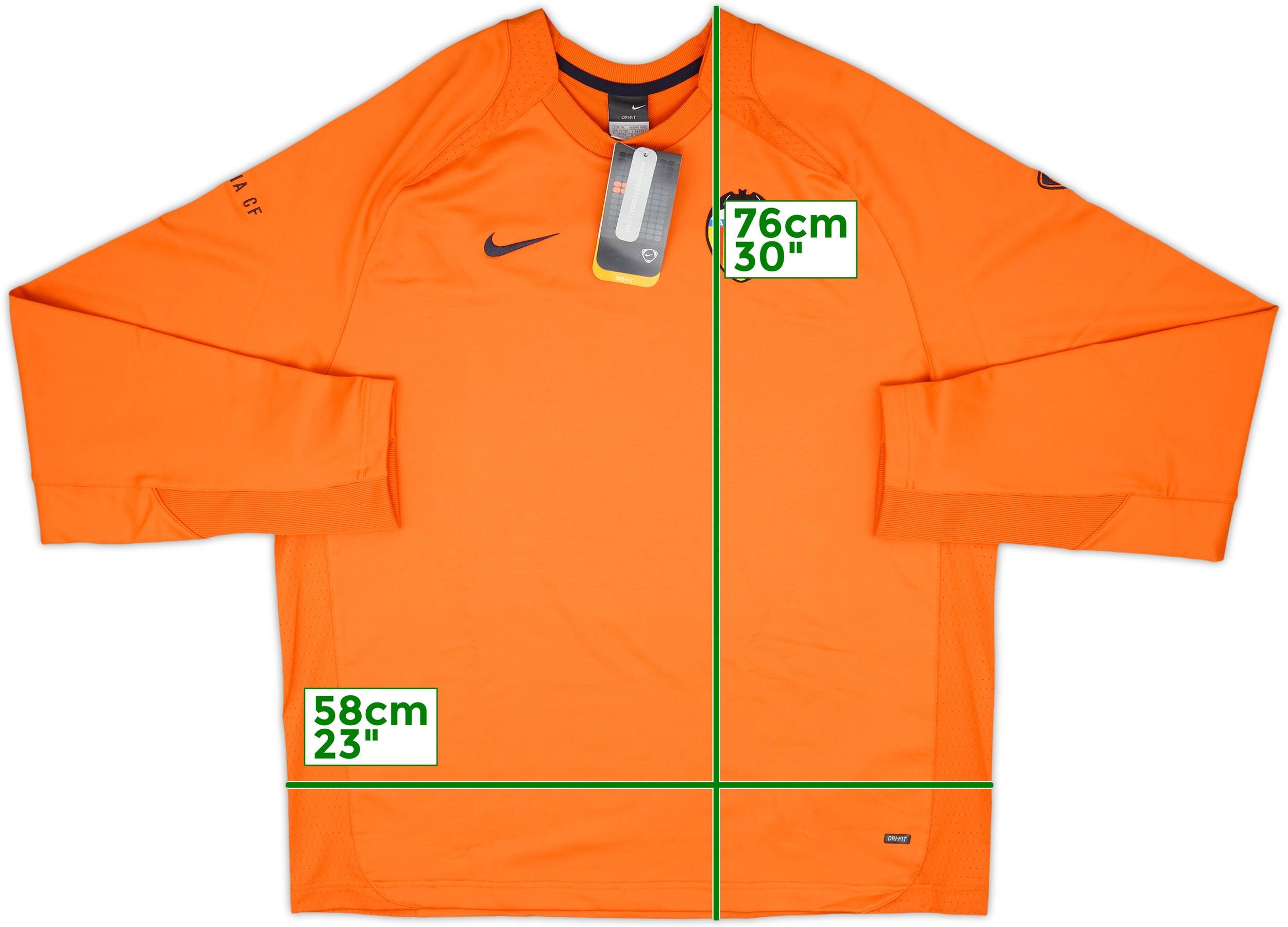 2005-06 Valencia Nike Sweat Top (XL)