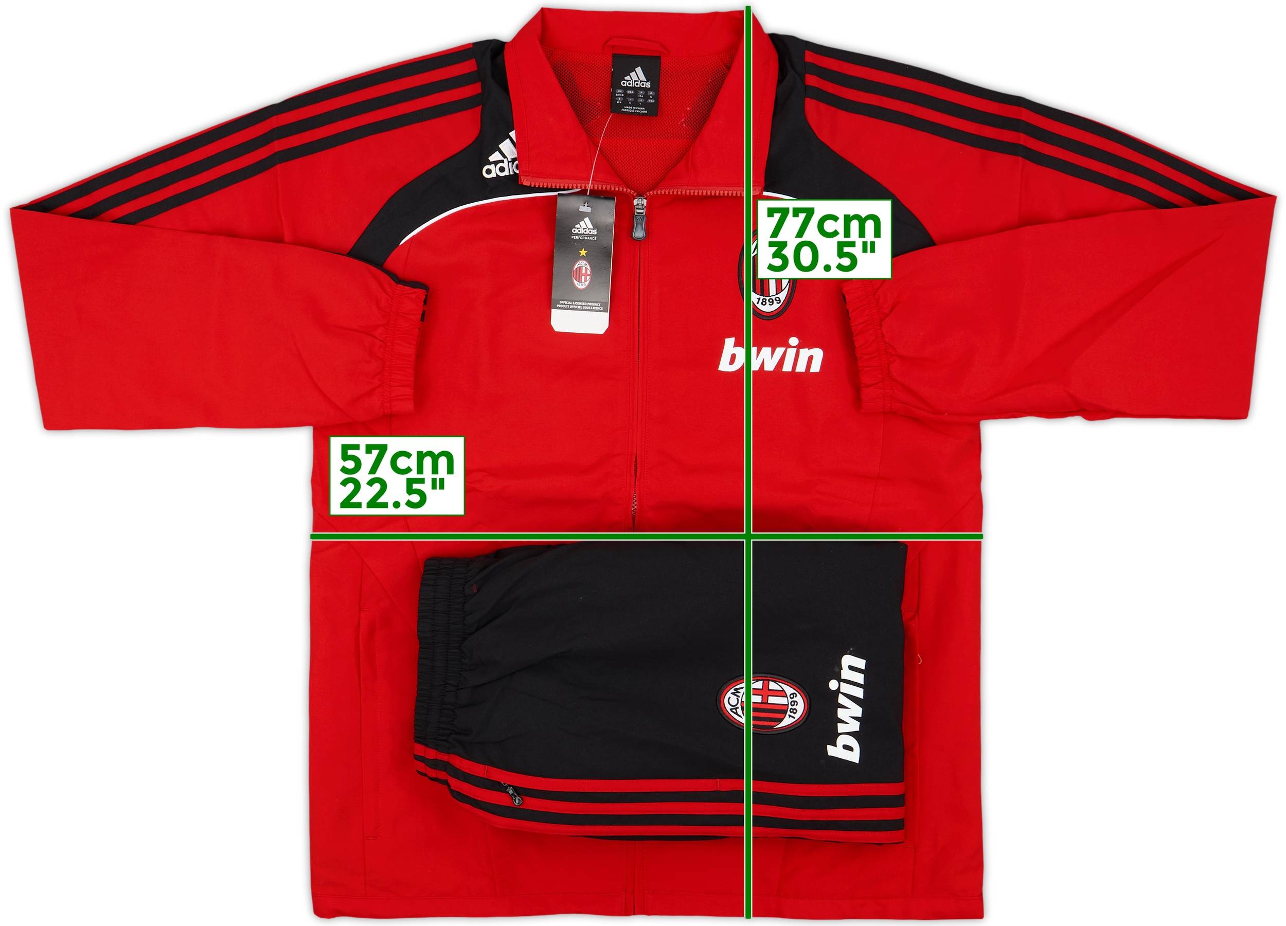 2008-09 AC Milan adidas Tracksuit (M)