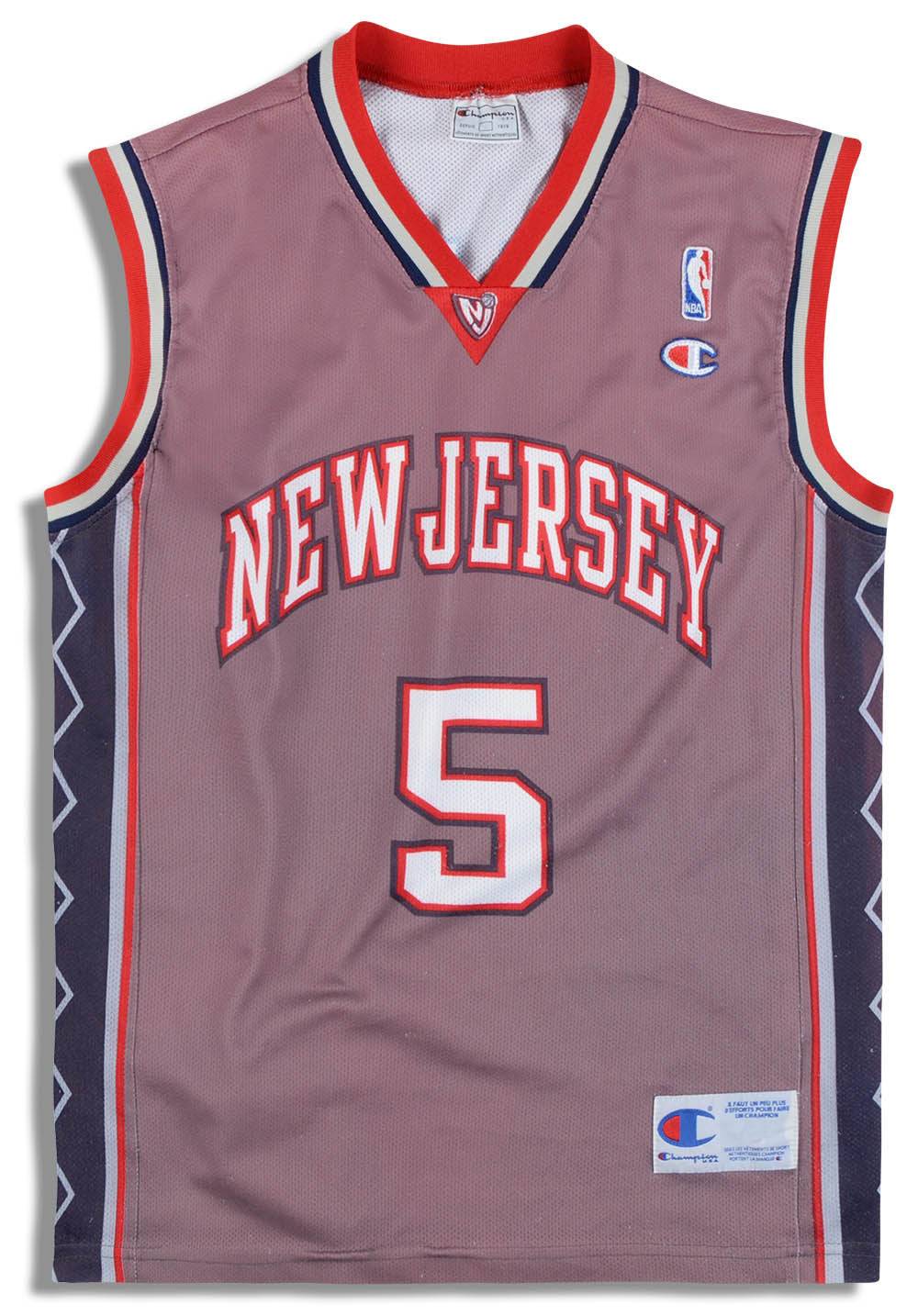 Jason Kidd #5 New Jersey Nets Adidas Authentic Jersey NBA Sz